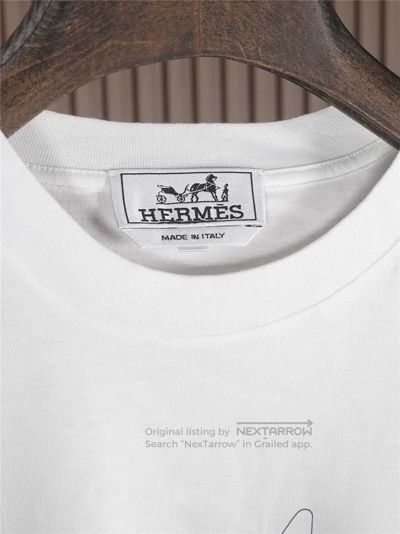 Hermes Hermes Round Neck Short Sleeve T-Shirt Size US M / EU 48-50 / 2 - 2 Thumbnail