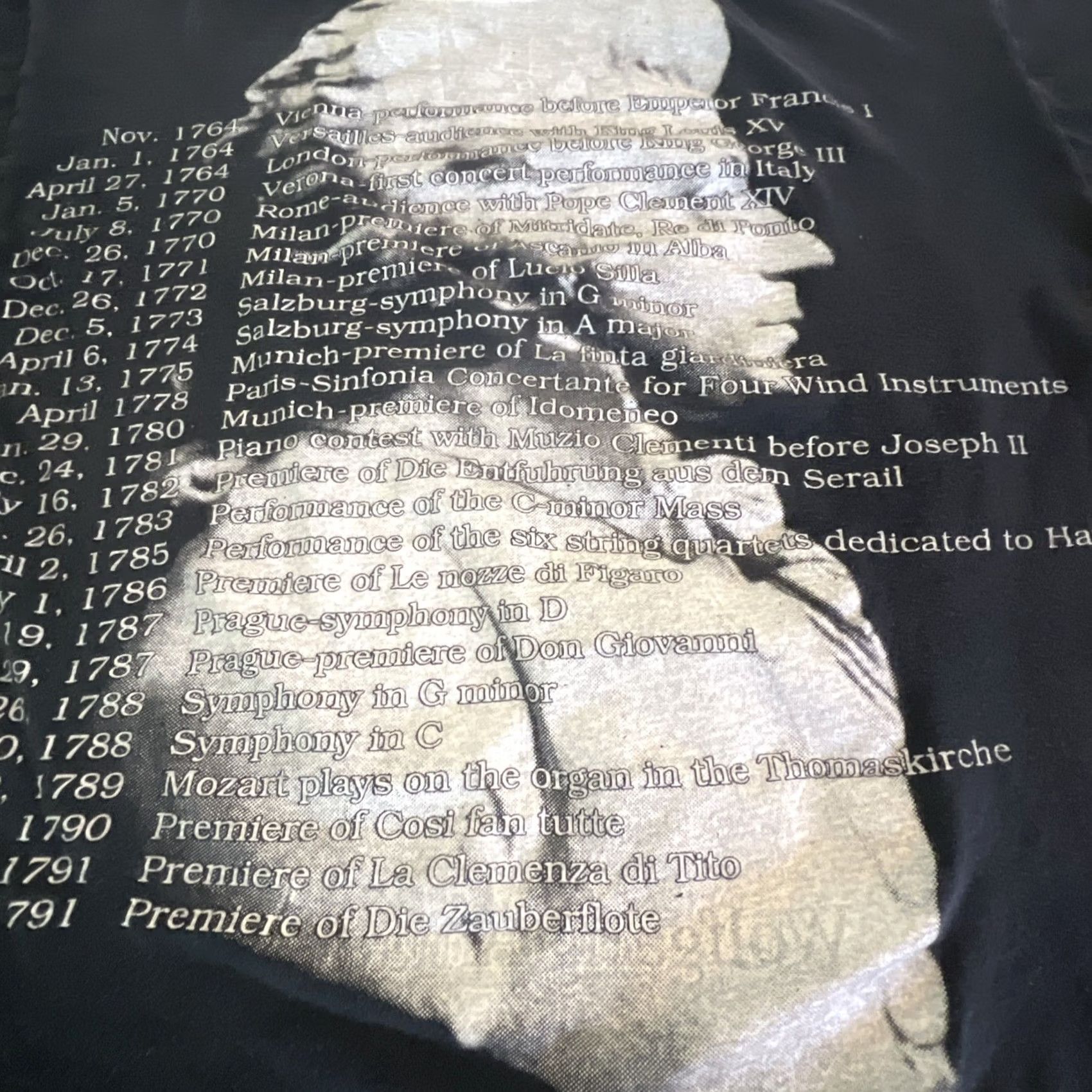 Doublet VINTAGE Mozart Single Stitch T-Shirt Men’s XL Black Face Double Sided Shirt Mens XL Black 90s Size US XL / EU 56 / 4 - 5 Thumbnail