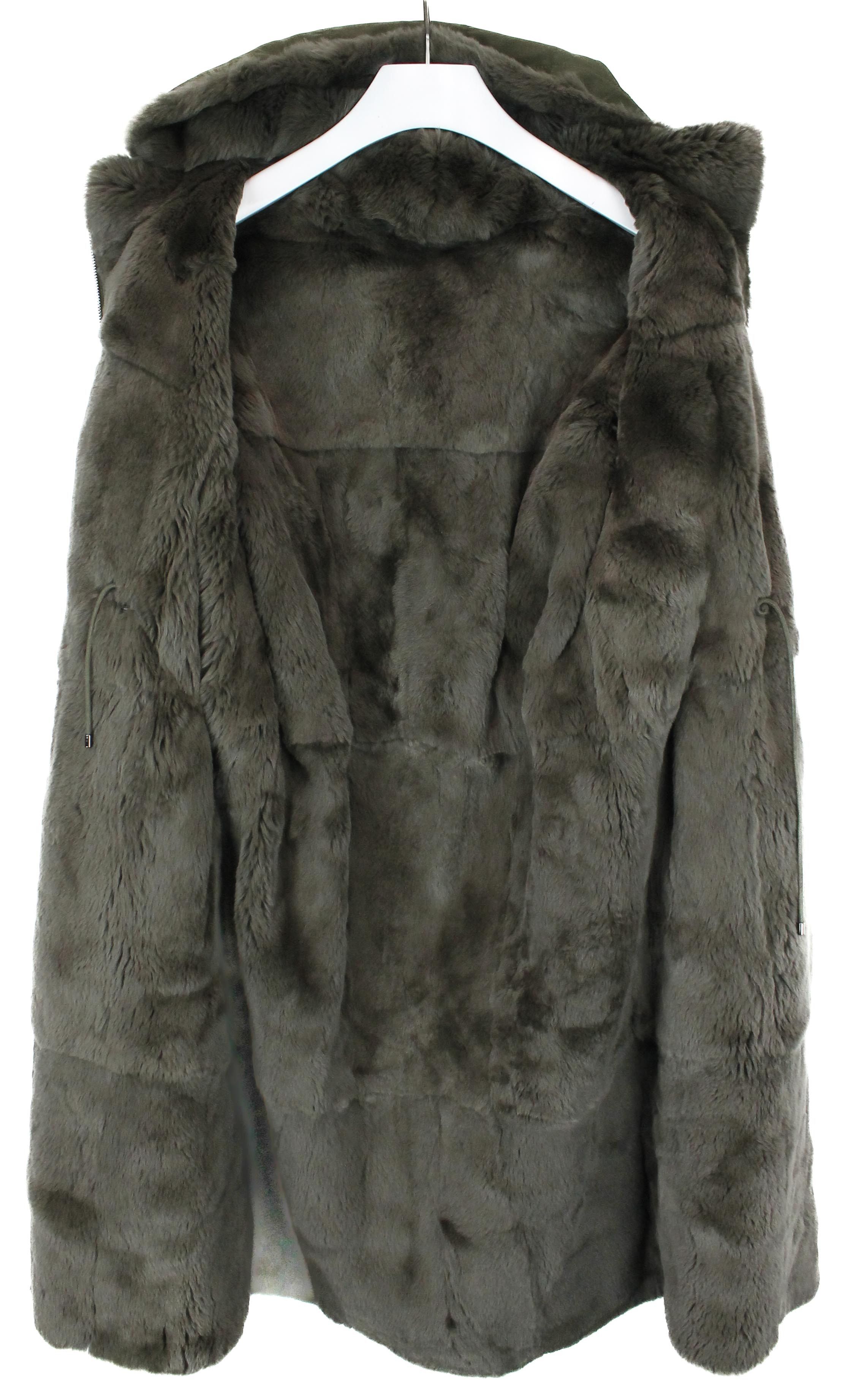 ZAPA RRP €1990 ZAPA PALOMA Womens UK 10 Reversible Long Hooded Size S / US 4 / IT 40 - 4 Thumbnail