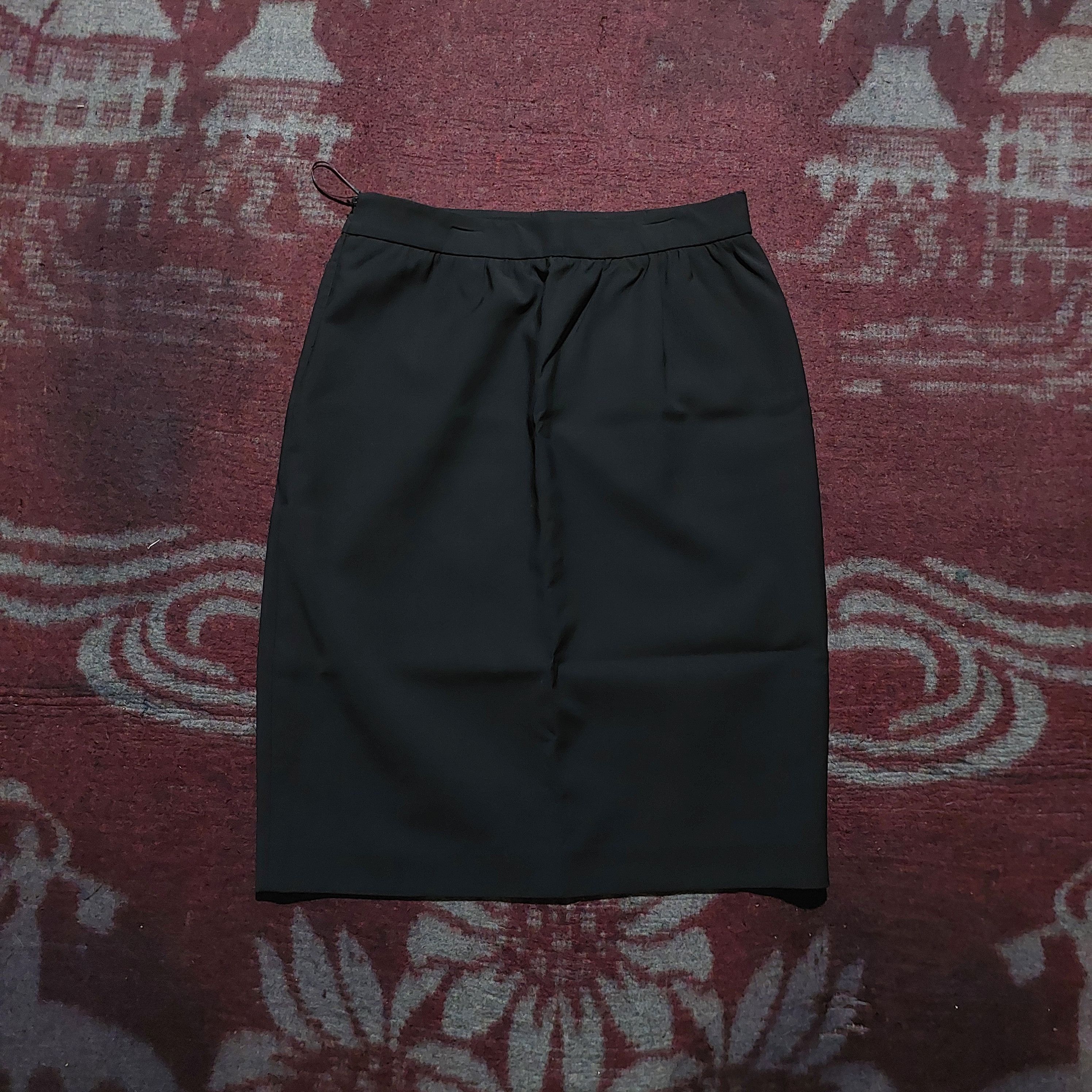Jil Sander Jil sander nylon black midi skirt Size 30" / US 8 / IT 44 - 2 Thumbnail