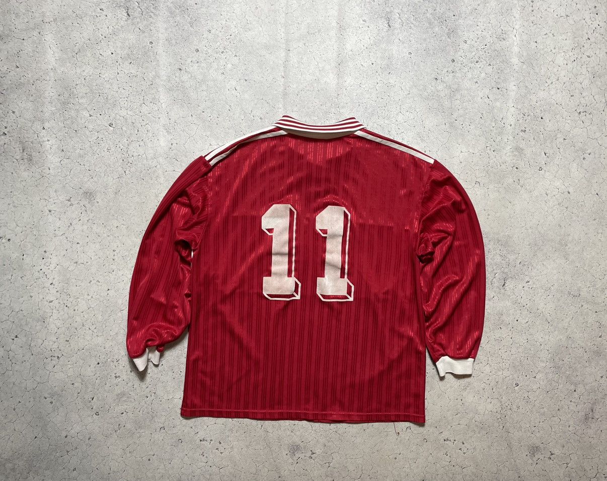 Adidas Vintage 90s Retro Adidas #11 Football Longsleeve Jersey Size US XL / EU 56 / 4 - 2 Thumbnail