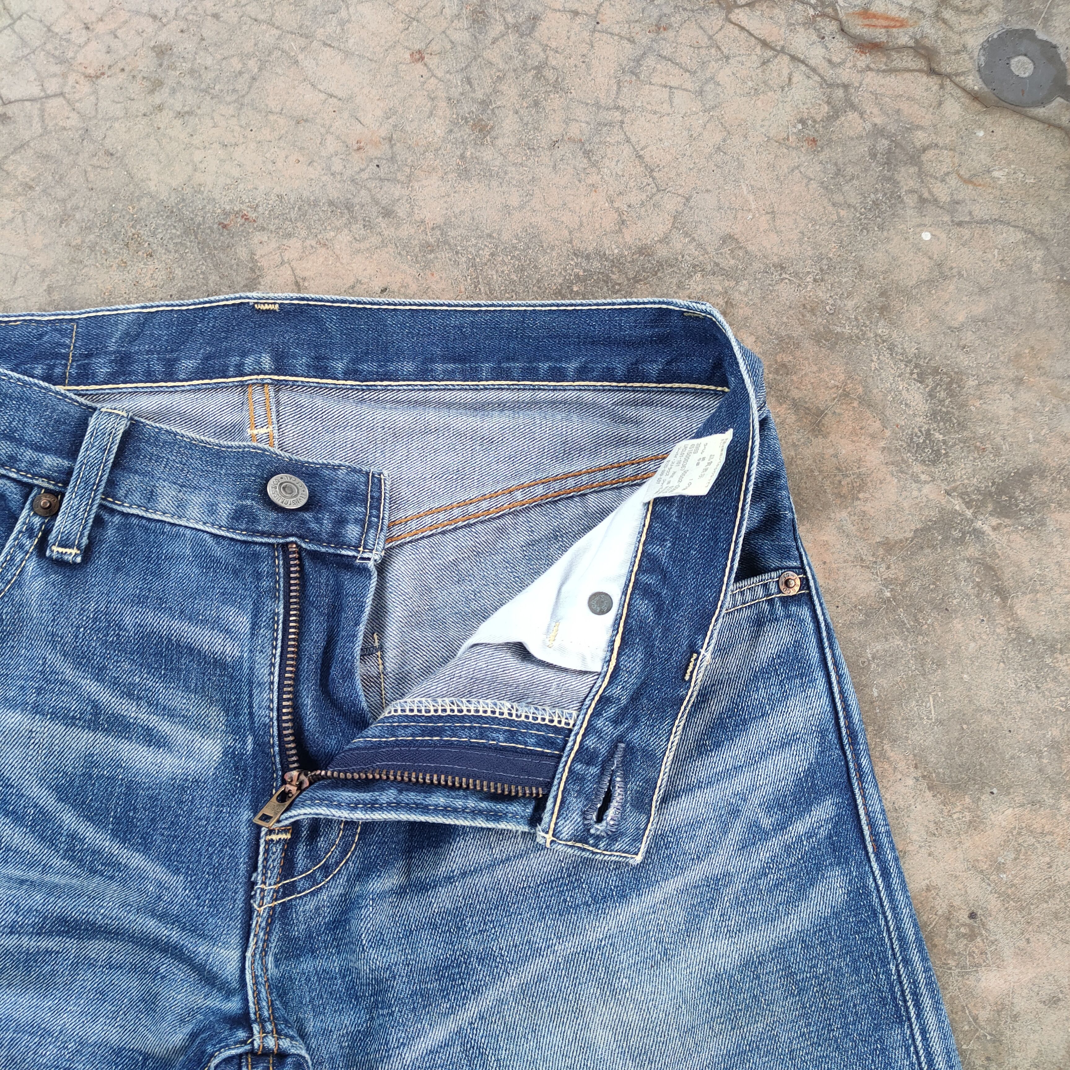 Levi's Vintage Clothing W30 LEVI'S 502 SELVEGE FADED DISTRESSED JEAN DENIM PANTS Size US 30 / EU 46 - 6 Thumbnail
