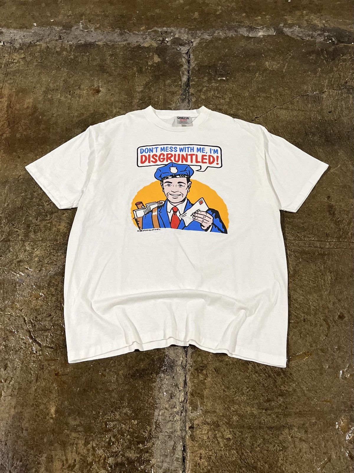Vintage Crazy Vintage 90s I'm Disgruntled Funny Humor Parody Tee Size US XL / EU 56 / 4 - 2 Thumbnail