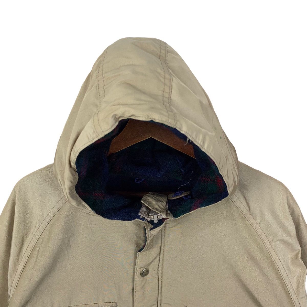 Vintage × Woolrich Woolen Mills Vintage Woolrich Parka Checkered Hoodie Size Large Size US L / EU 52-54 / 3 - 2 Thumbnail