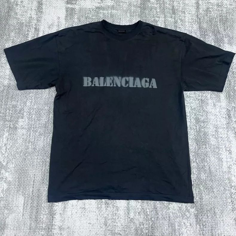 Balenciaga Balenciaga 24ss Spray Paint Blurred Logo Size US M / EU 48-50 / 2 - 2 Thumbnail