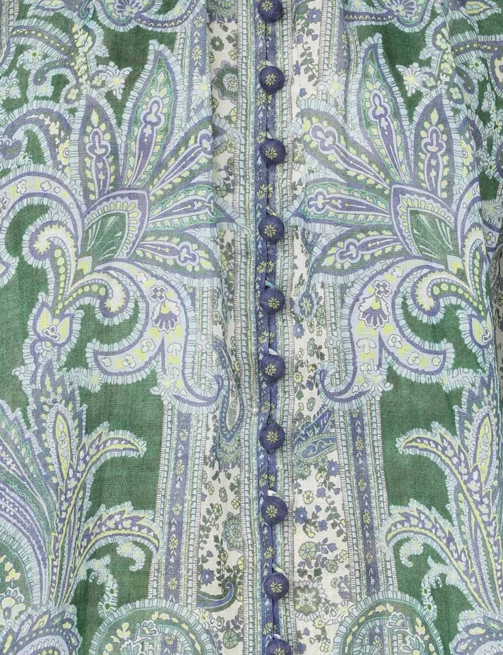 Zimmermann oc11z0525 Ottie Billow Blouse in Multicolor Size M / US 6-8 / IT 42-44 - 6 Thumbnail