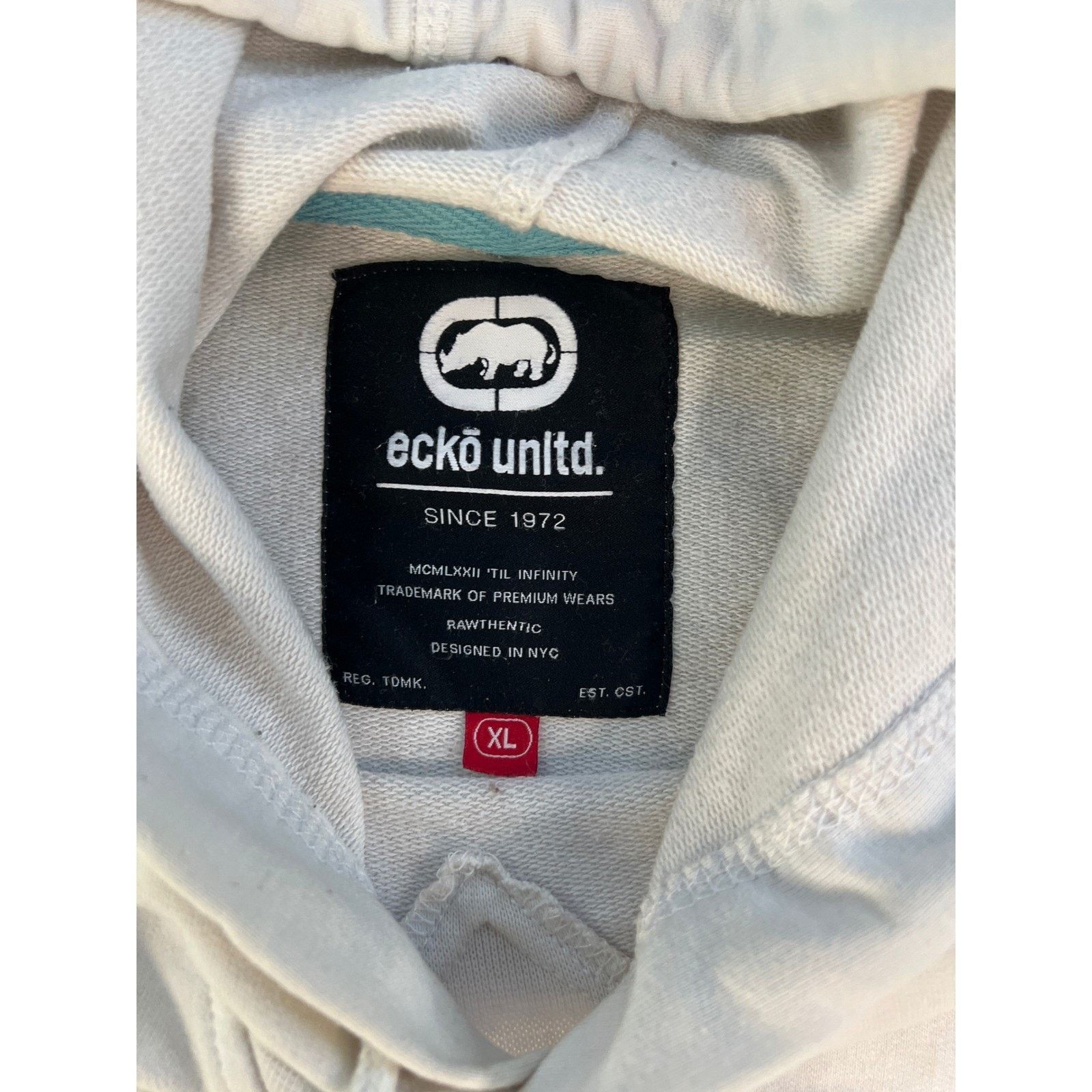 Ecko Unltd. Ecko Unltd. Men's White Logo Pullover Hoodie Size XL Size US XL / EU 56 / 4 - 5 Thumbnail
