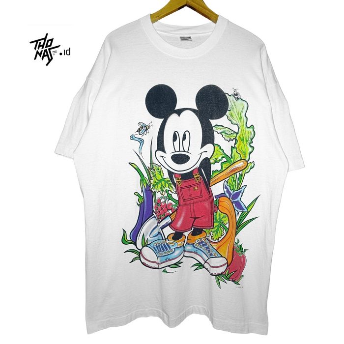 Vintage Vintage 90s Mickey Mouse Big Print Disney T-Shirt | Grailed