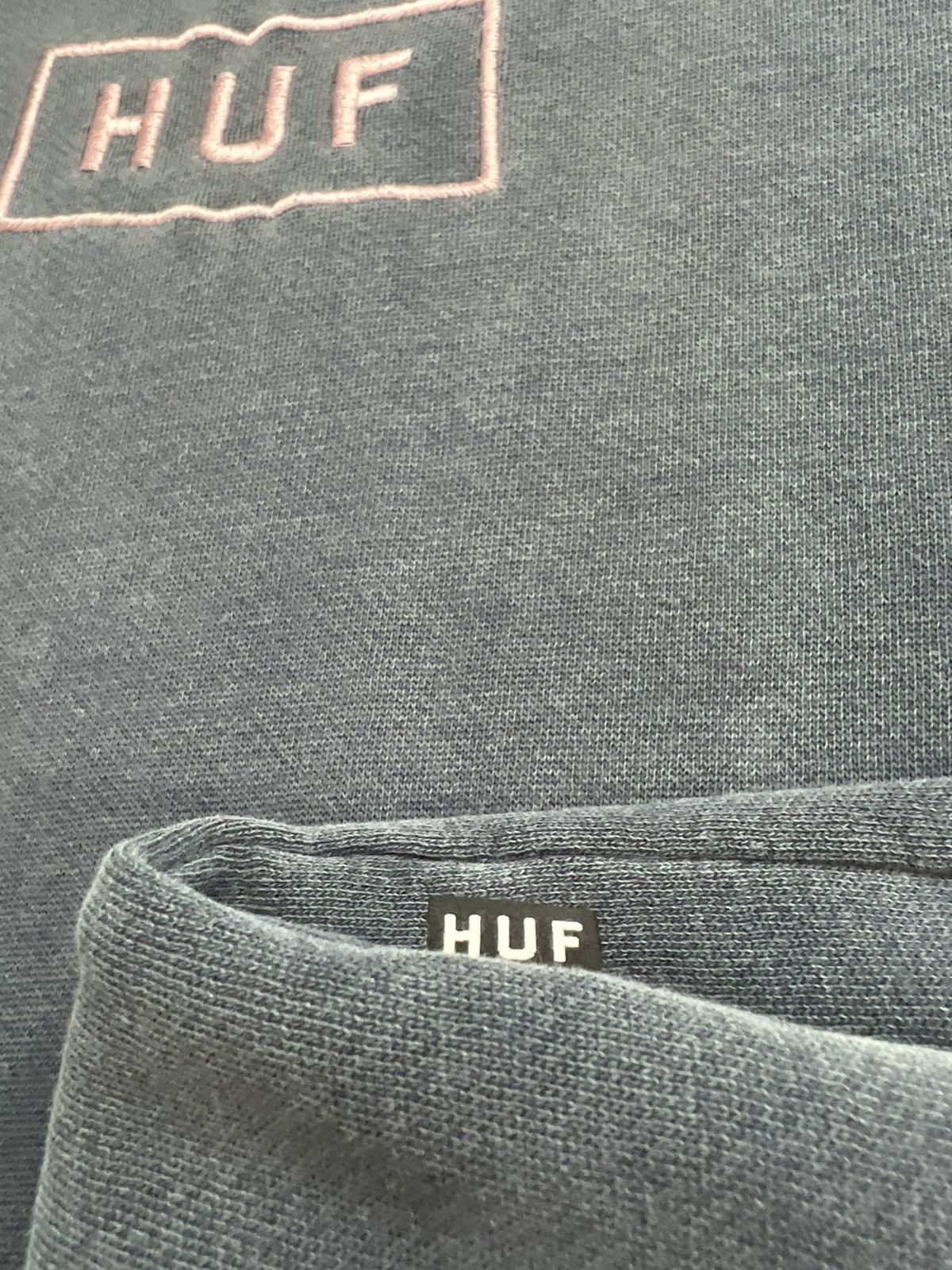 Huf Early Y2K Vintage Huf Hoodie Pastel Matte Sun Faded Blue Size US S / EU 44-46 / 1 - 6 Thumbnail