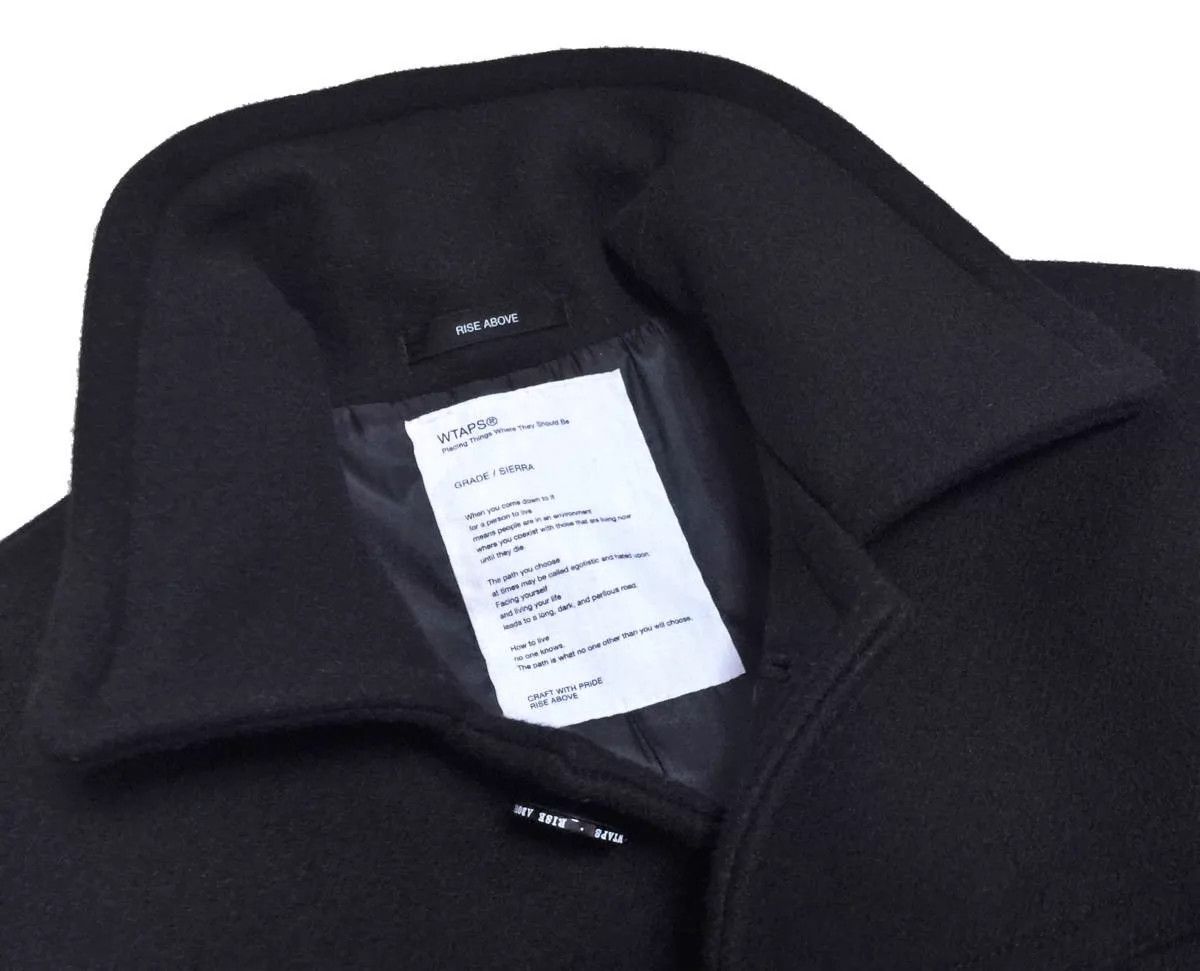 Wtaps WTAPS BLACK WATCH COAT Black Wool S Worn Once Size US S / EU 44-46 / 1 - 6 Thumbnail