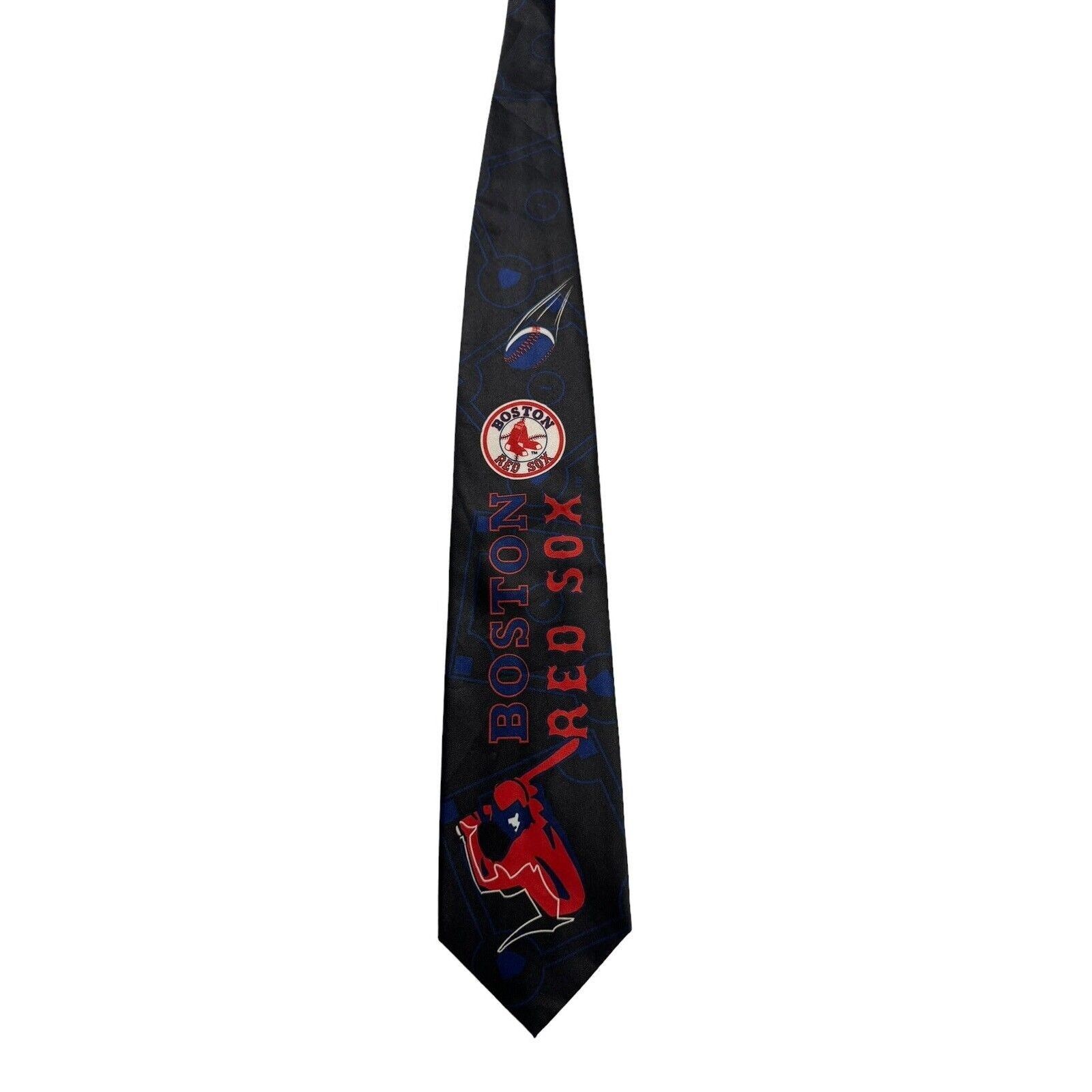 Ralph Marlin Ralph Marlin 2004 MLB Boston Red Sox Baseball Necktie Size ONE SIZE - 3 Thumbnail