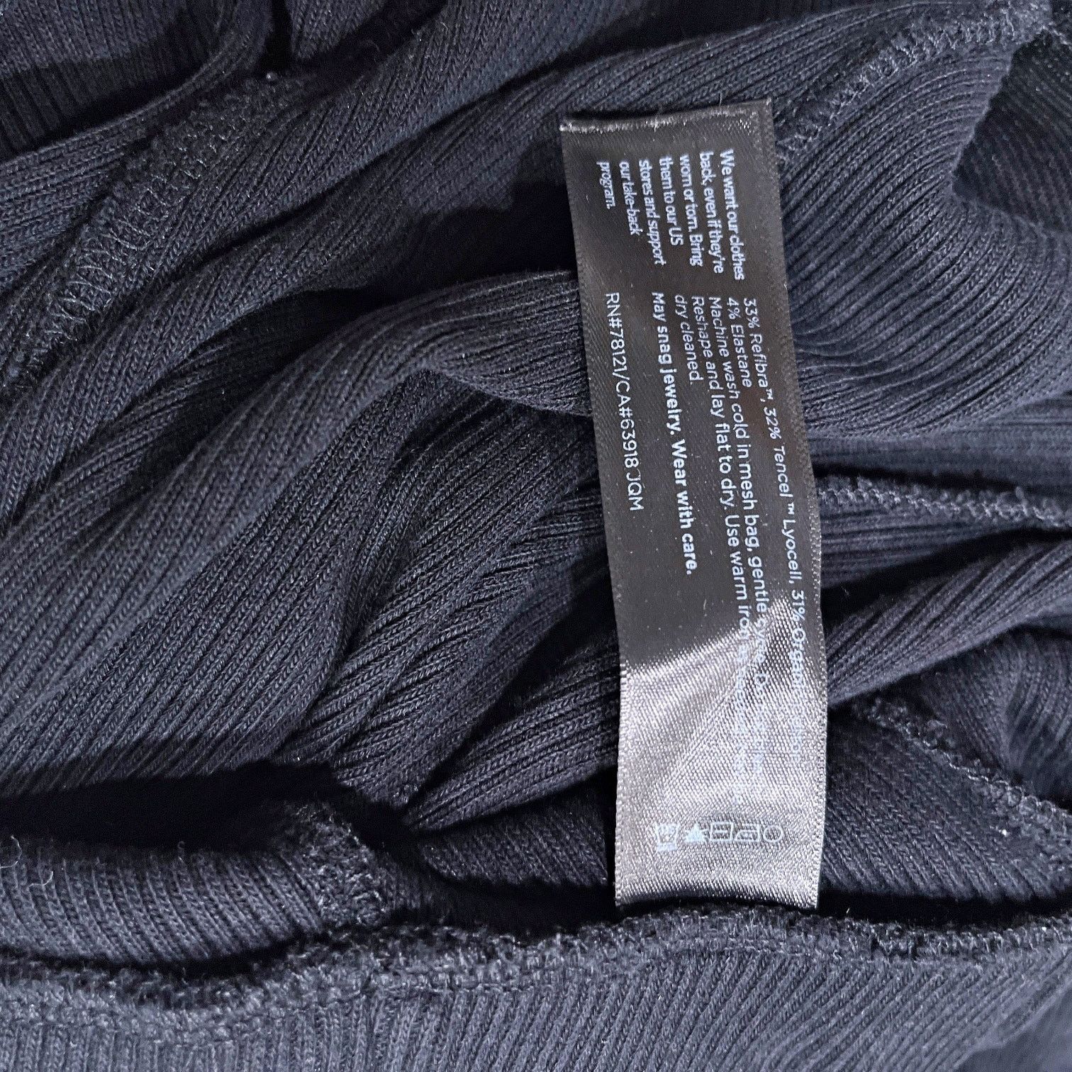 Eileen Fisher Eileen Fisher Wide Leg Cropped Ribbed Knit Pants Black S Size 28" / US 6 / IT 42 - 6 Thumbnail