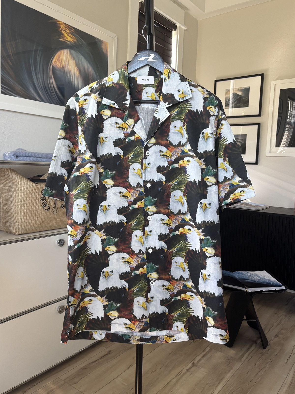 Rhude LIMITED EDITION - EAGLE DREAMS GRAPHIC BUTTON UP Size US M / EU 48-50 / 2 - 3 Thumbnail