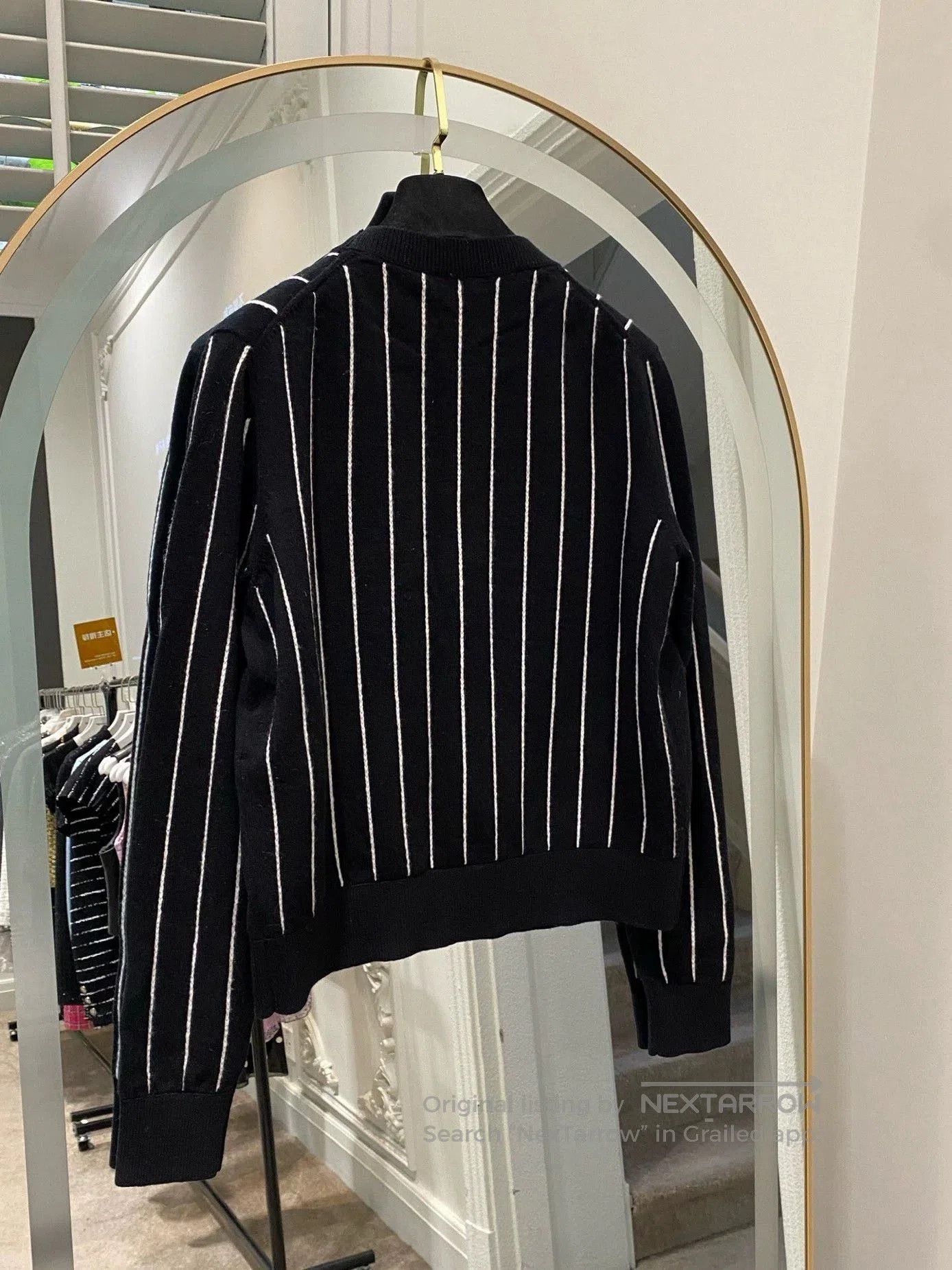 Chanel Chanel 2023 Black Stripe Cashmere Sweater. Size US L / EU 52-54 / 3 - 2 Thumbnail