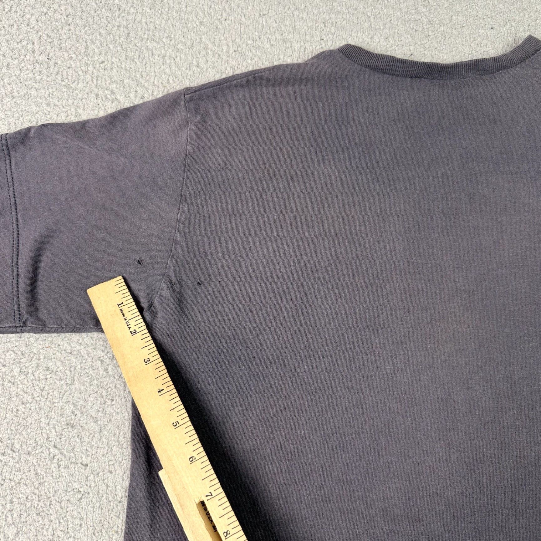 Adidas VINTAGE Adidas T Shirt Adult M Gray Faded Logo Spellout USA Distressed 90s Shirt Mens T-Shirt Size US M / EU 48-50 / 2 - 7 Thumbnail