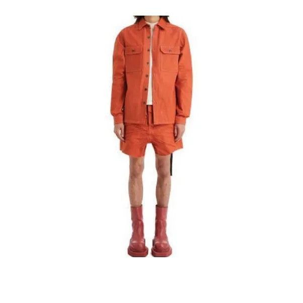 Rick Owens Rick Owens DRKSHDW Orange Casual Denim Jacket -2508 Size US S / EU 44-46 / 1 - 2 Thumbnail