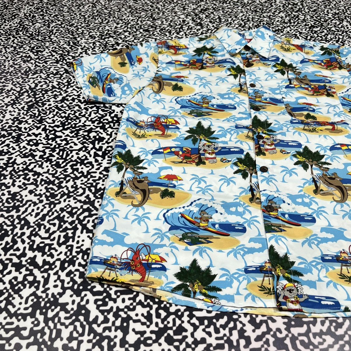 Vintage Vintage Y2K Lowes Australia Hawaiian Palm Surf Style Shirt Size US M / EU 48-50 / 2 - 10 Thumbnail
