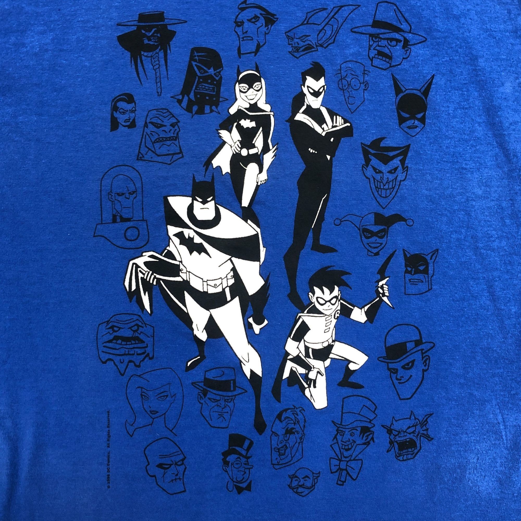Fruit Of The Loom Vintage Batman Animated Series 98' Blue T-Shirt - Size XL Size US XL / EU 56 / 4 - 2 Thumbnail