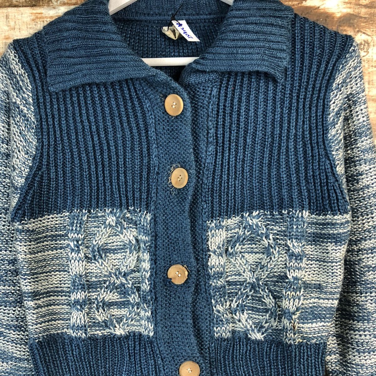 Homespun Knitwear × Japanese Brand Poly Achul Blue Knitwear #A2407 Size M / US 6-8 / IT 42-44 - 5 Thumbnail