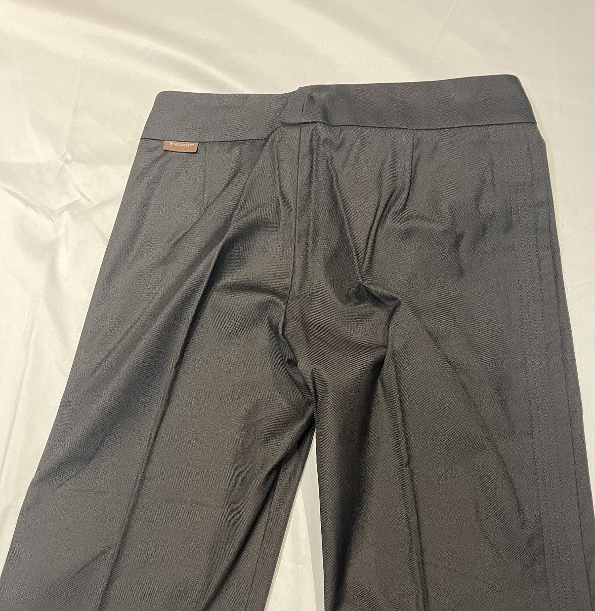 Moncler × Vintage Moncler Ladies’ Black Cotton Trouser Pants Unworn Y2K Size 27" / US 4 / IT 40 - 9 Thumbnail