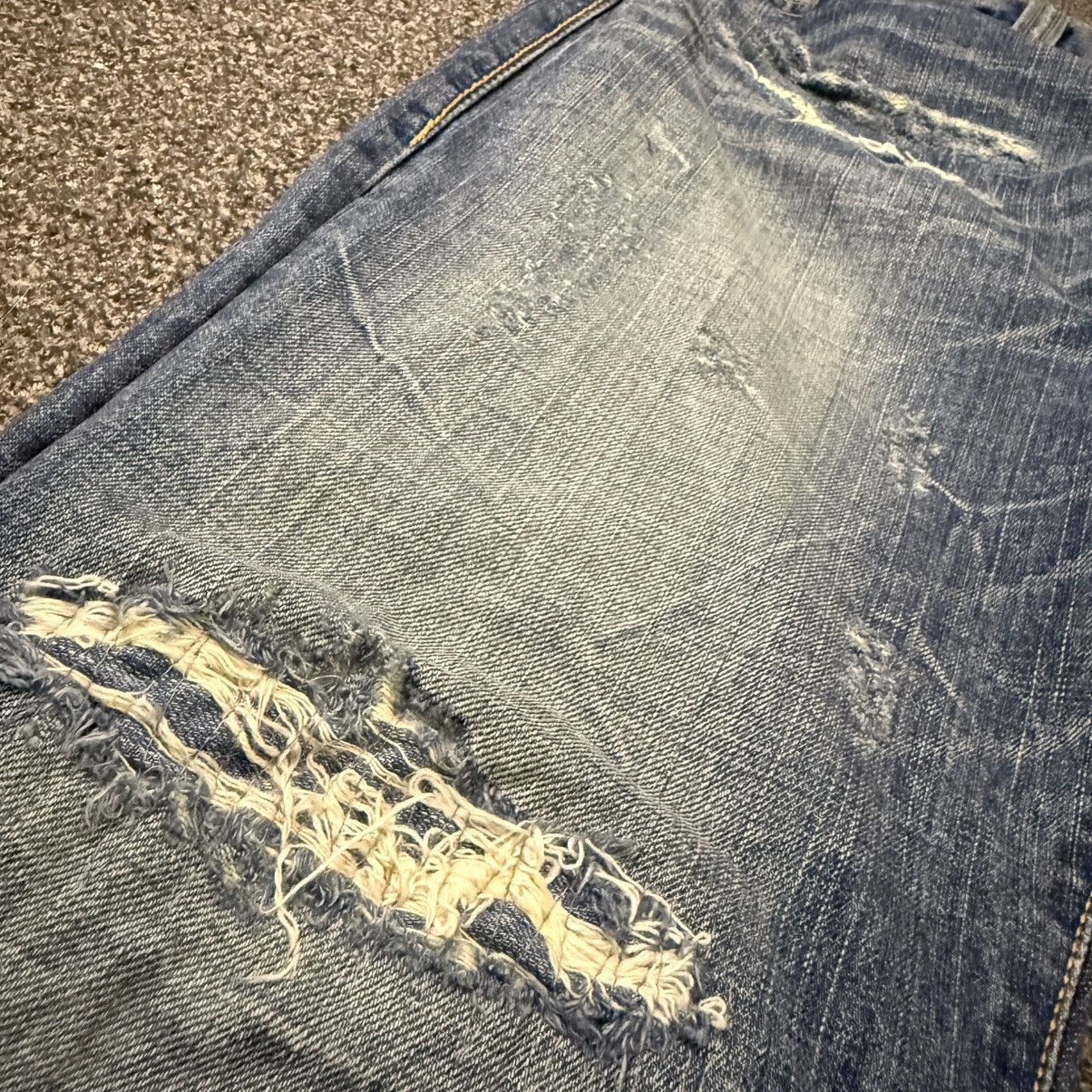 14th Addiction 🔥🇯🇵 Japanese Distressed Archival Co&Lu Denim Size US 33 - 15 Thumbnail