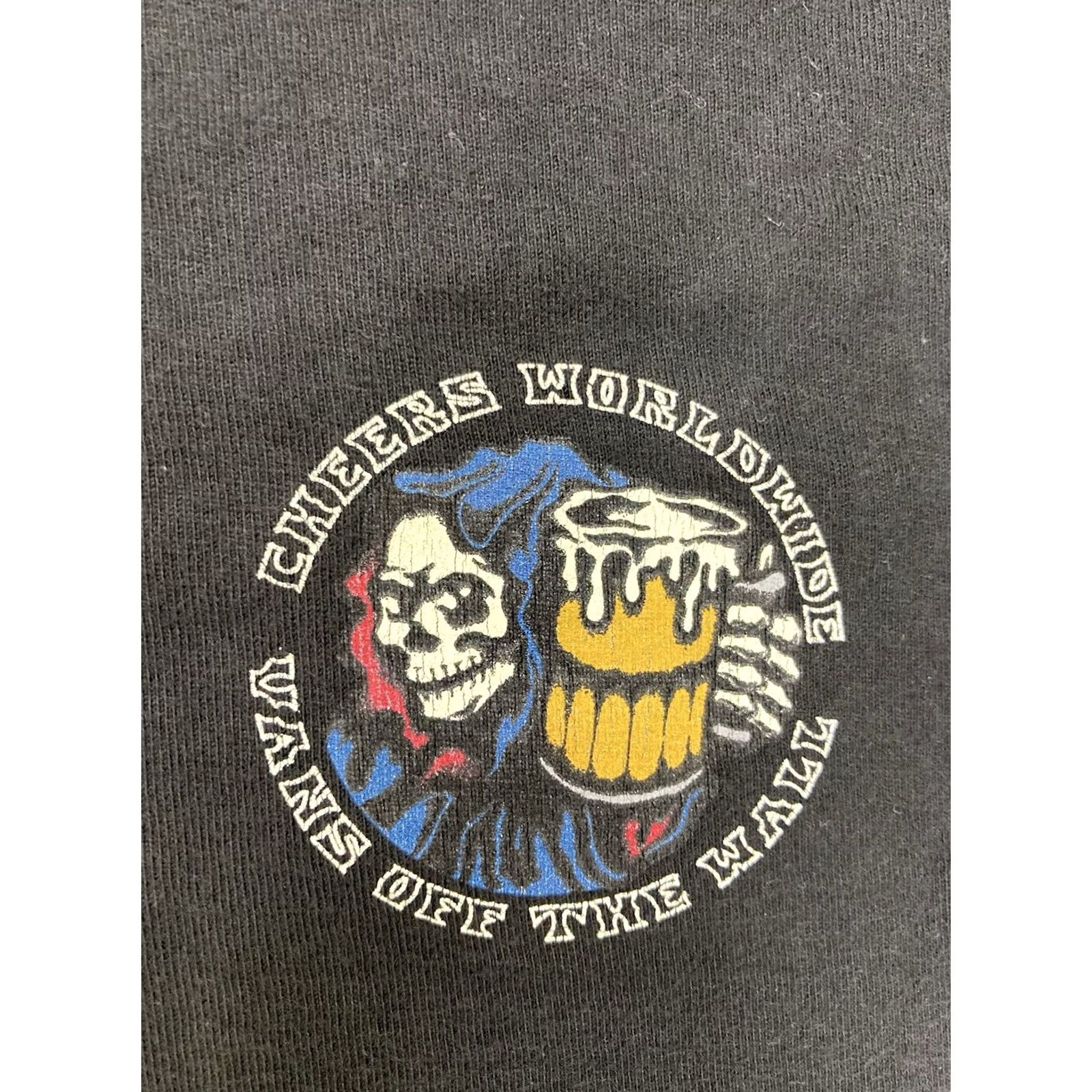 Vans VANS Shirt Men Small Black Short Sleeve Graphic Print Grim Reaper Worldwide T-Shirt Vintage? Size US S / EU 44-46 / 1 - 4 Thumbnail