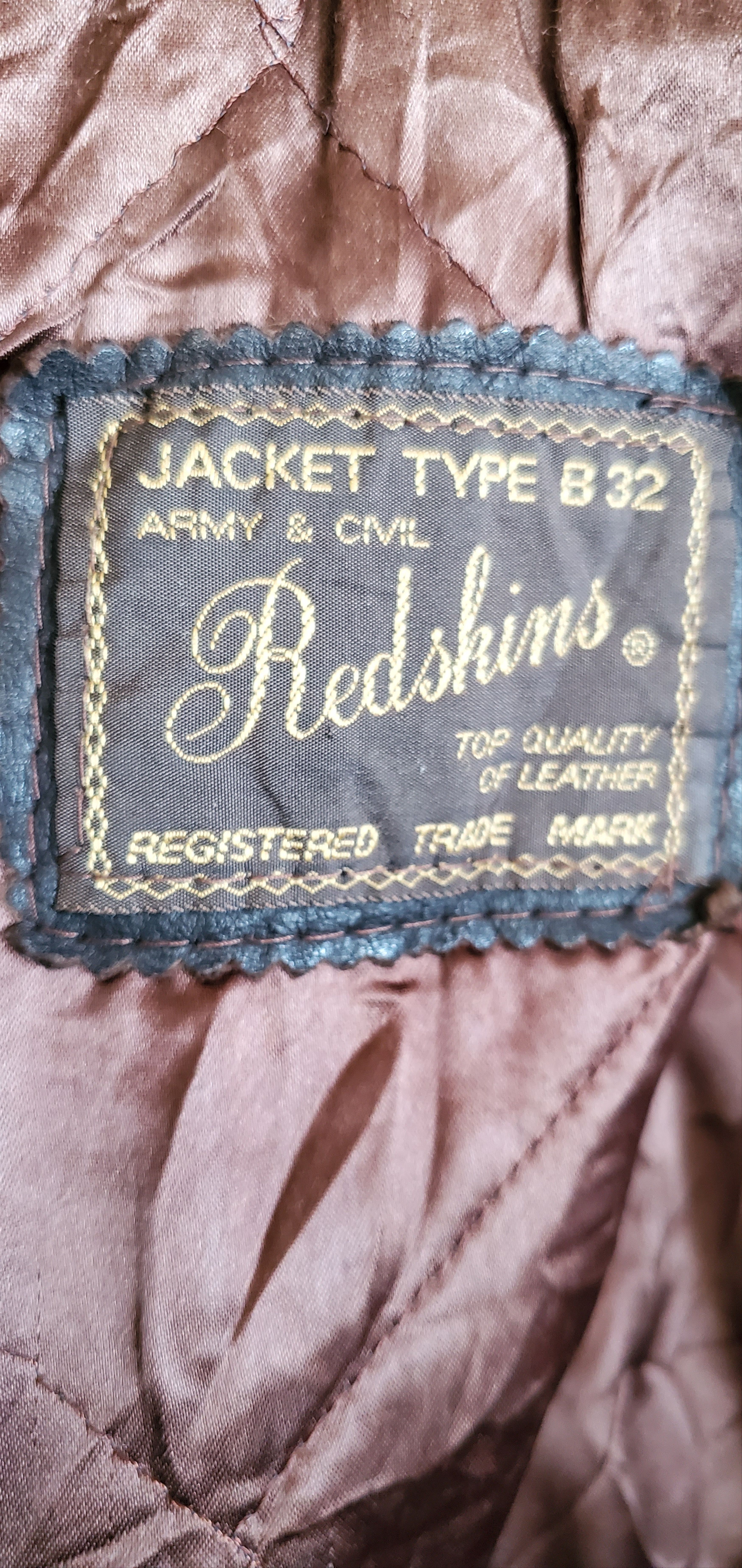 NFL Vintage REDSKINS Leather Cockpit Jacket Size US M / EU 48-50 / 2 - 8 Thumbnail