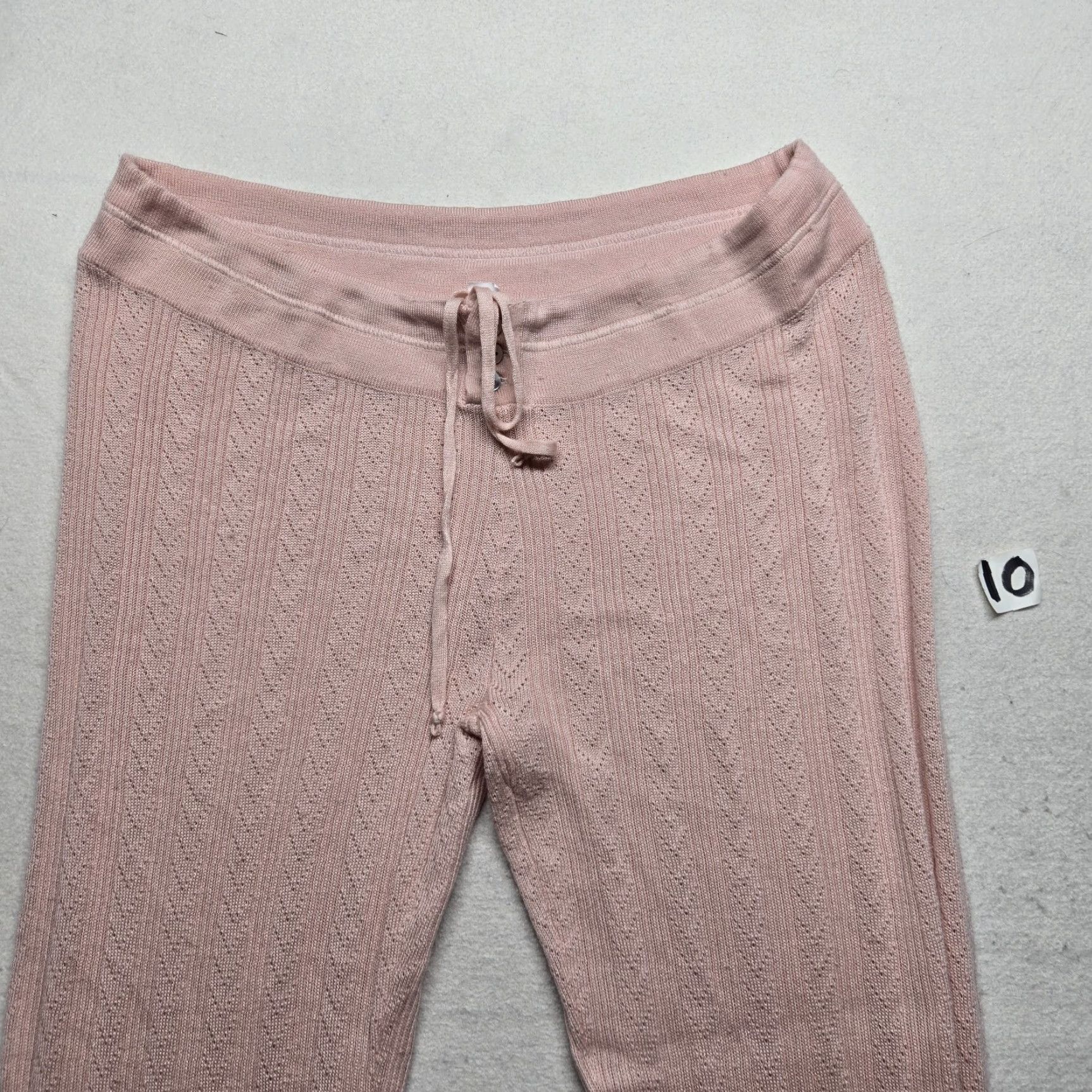 Old Navy Old Navy Pink Waffle Knit Lounge Joggers Pants Adult Women's L Large Size 36" / US 14 / IT 50 - 2 Thumbnail