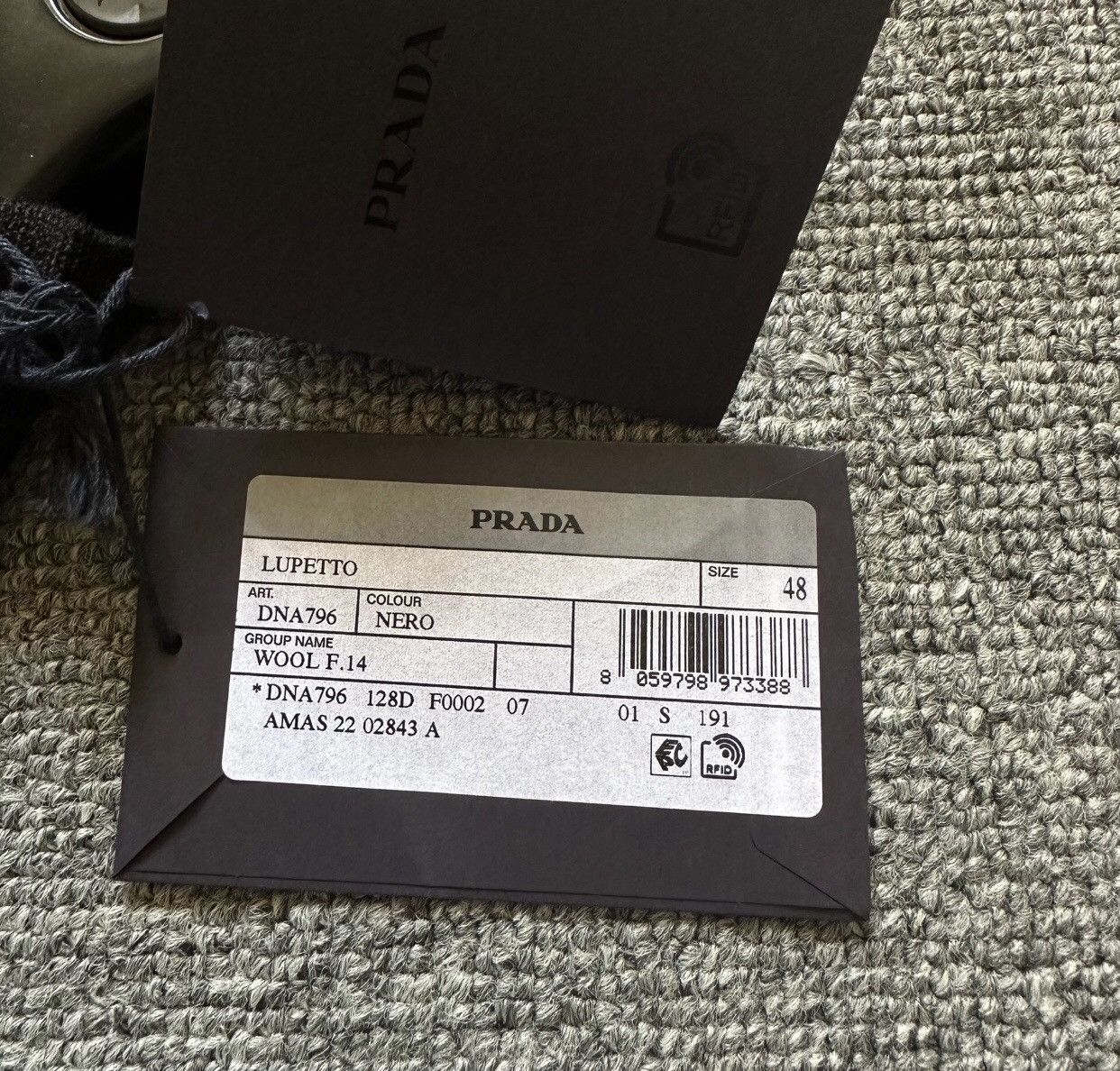 Prada Prada solid color black half high neck sweater2412-Nextarrow Size US L / EU 52-54 / 3 - 4 Thumbnail