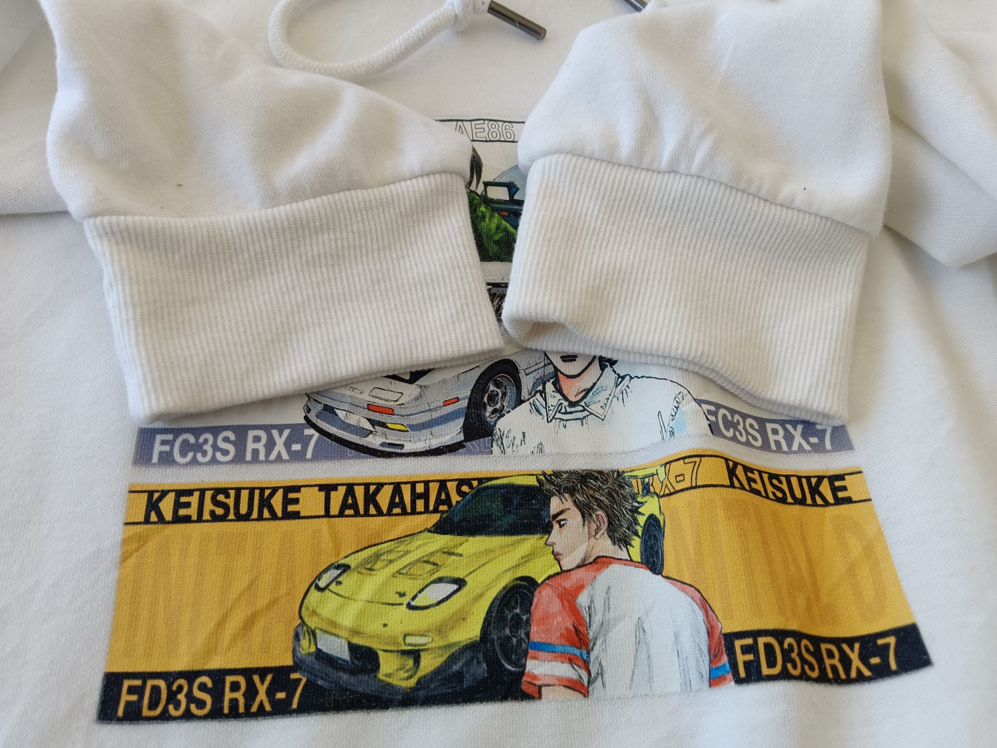 Anime Vintage initial D Cartoon Anime Japan Hoodie Size US L / EU 52-54 / 3 - 5 Thumbnail