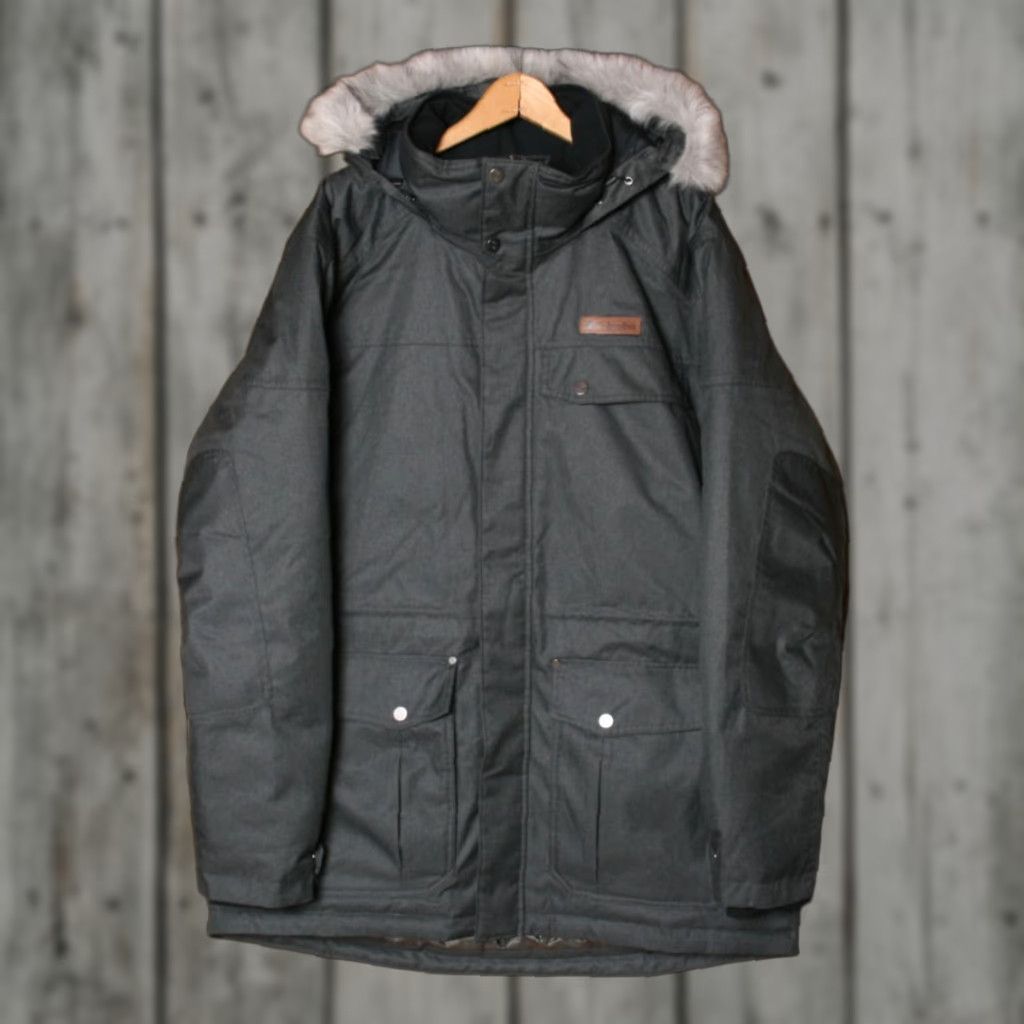 Vintage VINTAGE Columbia Omni-Heat Bonneville Gray Down Insulated Winter Jacket Parka XL Mens Columbia Parka XL Gray Down Winter Jacket Size US XL / EU 56 / 4 - 1 Thumbnail
