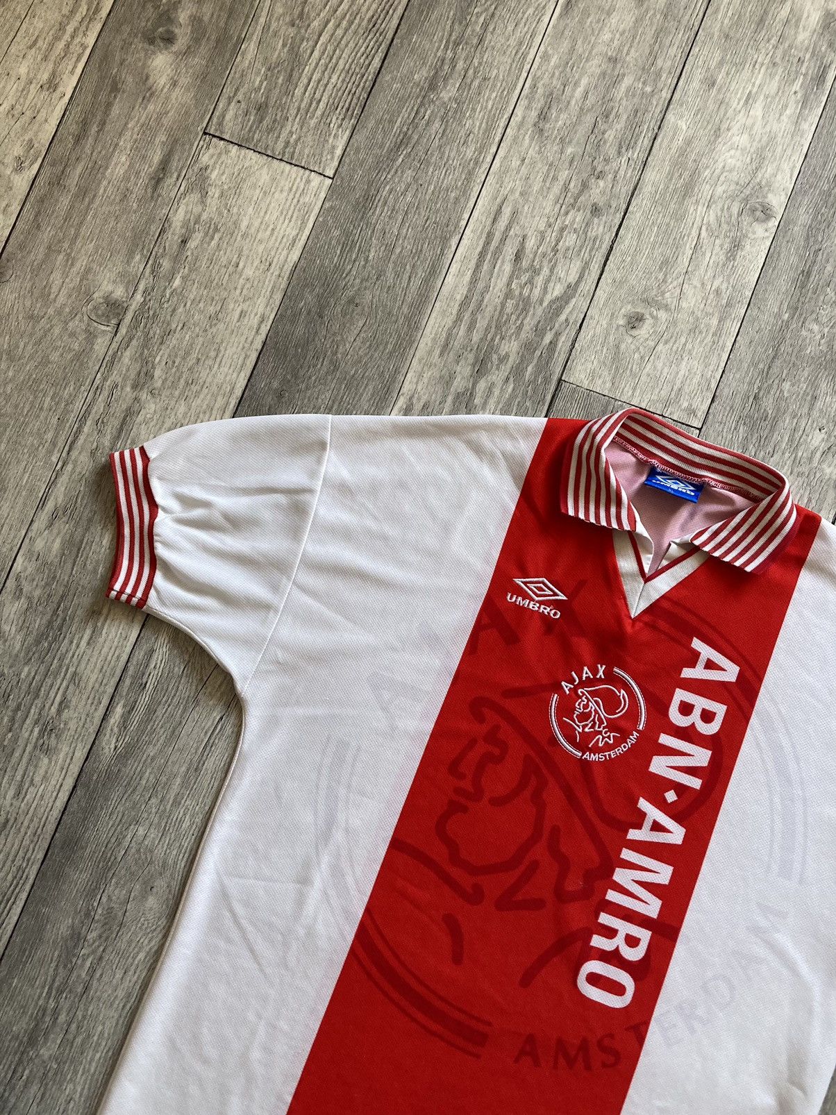 Umbro × Vintage Vintage rare 95/96 ajax Amsterdam soccer football Jersey XL Size US XL / EU 56 / 4 - 6 Thumbnail
