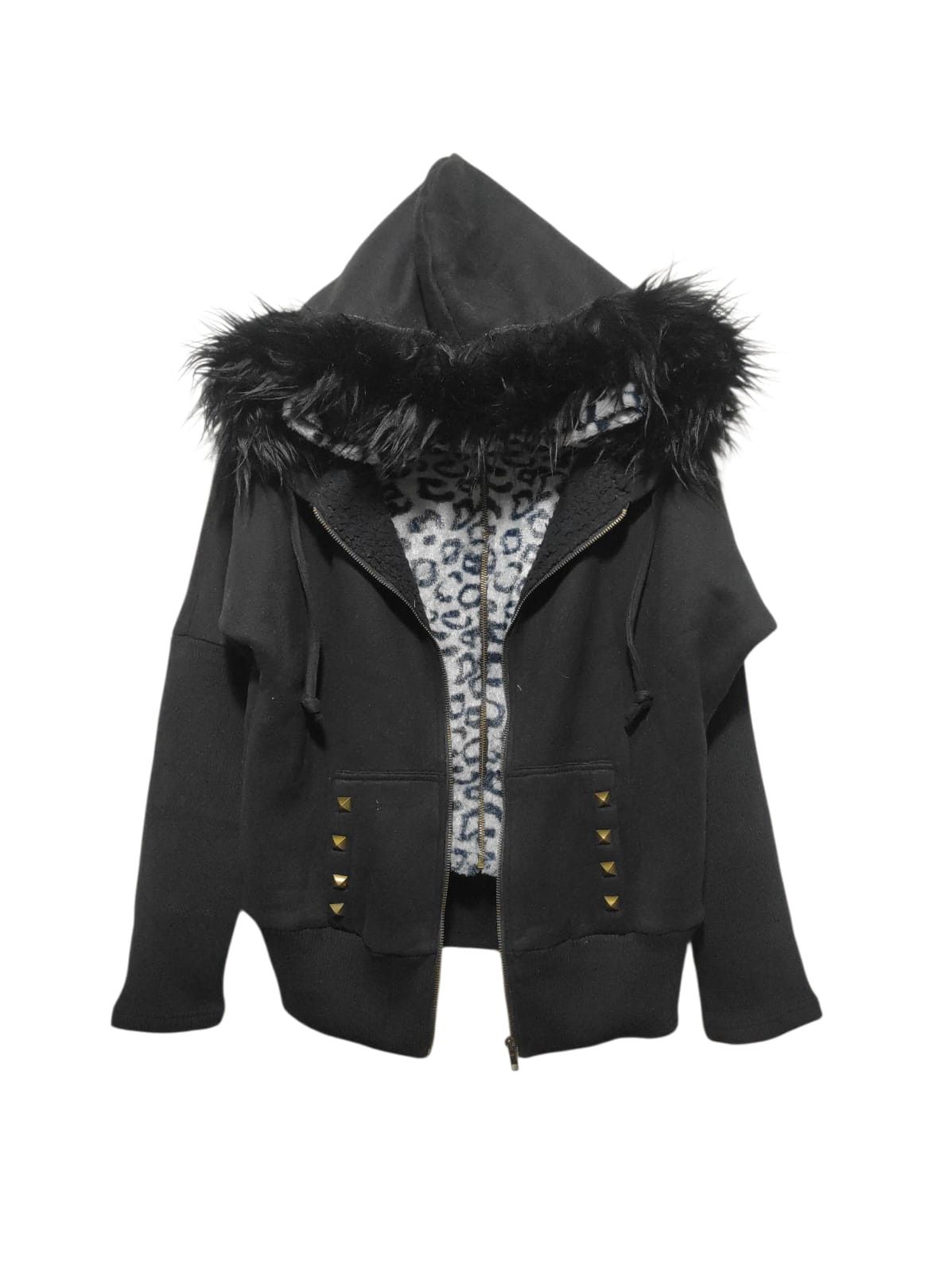 Le Grande Bleu (L.G.B.) She's Big Leopard double layer Zip Fur Hoodie LGB style Size US L / EU 52-54 / 3 - 1 Thumbnail