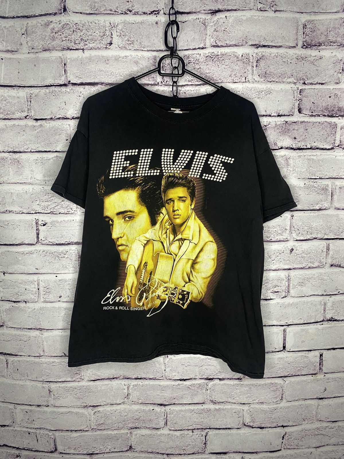 Band Tees MENS Elvis Presley Rock & Roll Overprint Logo Tee Size US L / EU 52-54 / 3 - 1 Thumbnail