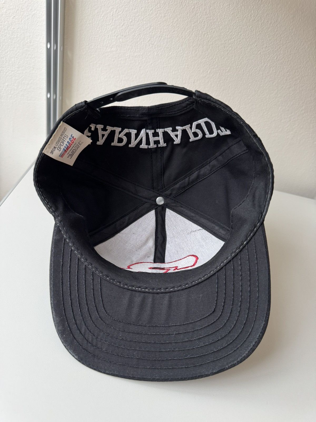 Vintage Vntg Dale Earnhardt Black Snapback Hat #3 Intimidator NASCAR Size ONE SIZE - 5 Thumbnail