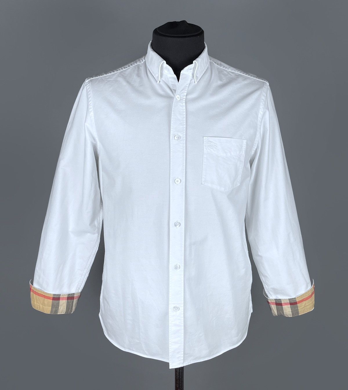 Burberry Burberry Brit Oxford Classic White Nova Check Shirt Size XL Size US XL / EU 56 / 4 - 6 Thumbnail