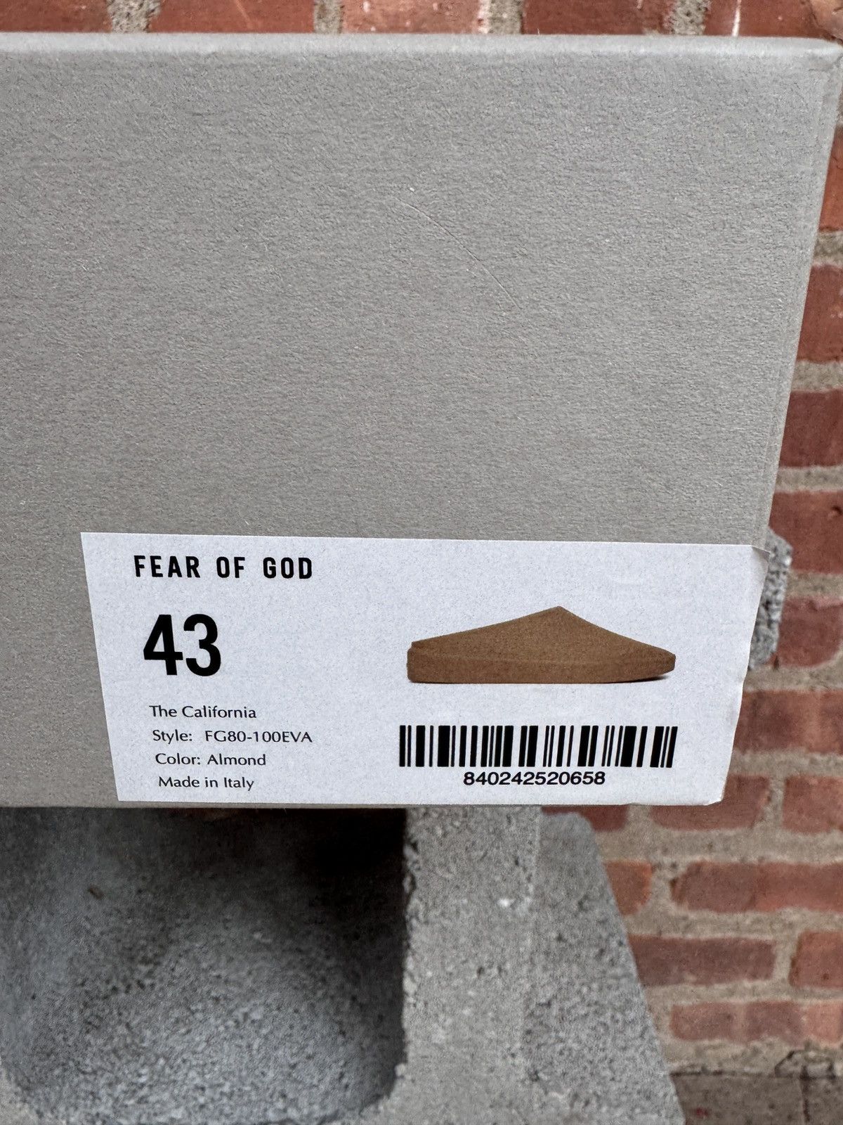 Fear of God Fear of god California 1.0 Size US 10 / EU 43 - 13 Thumbnail