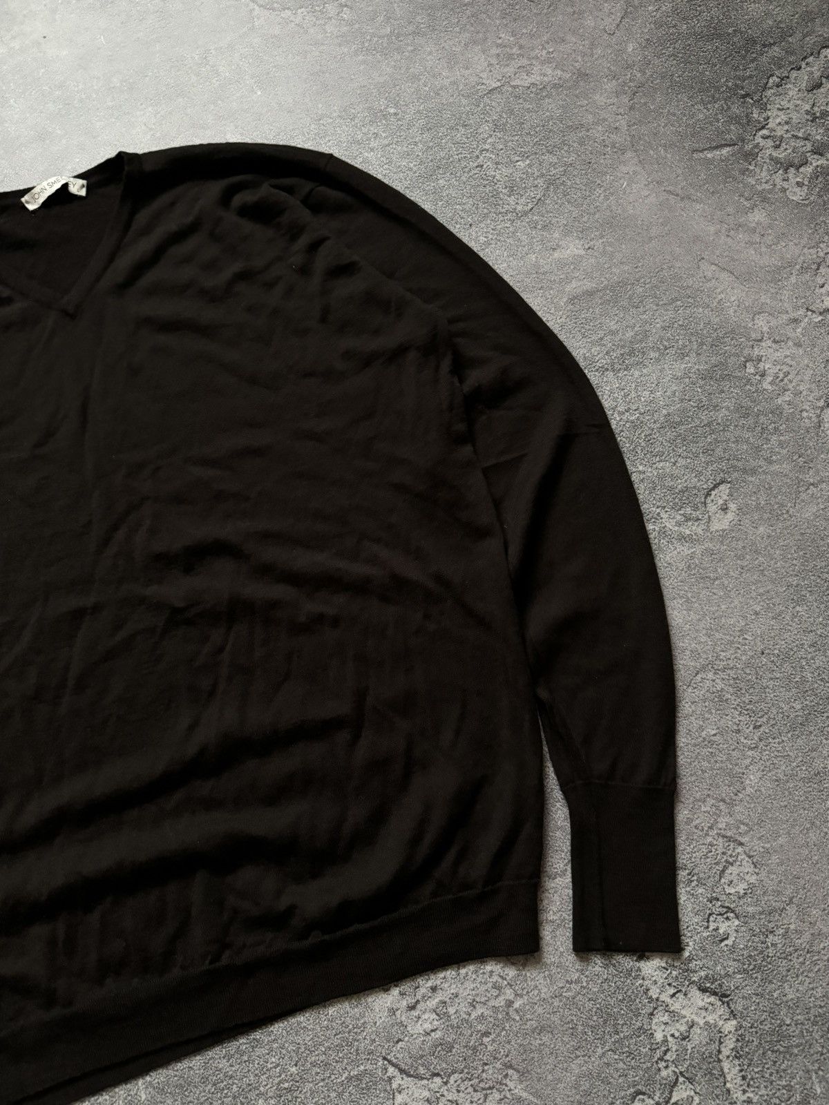 Designer × John Smedley John smedley L brown v-neck sweater jumper pullover knitwear Size US L / EU 52-54 / 3 - 7 Thumbnail