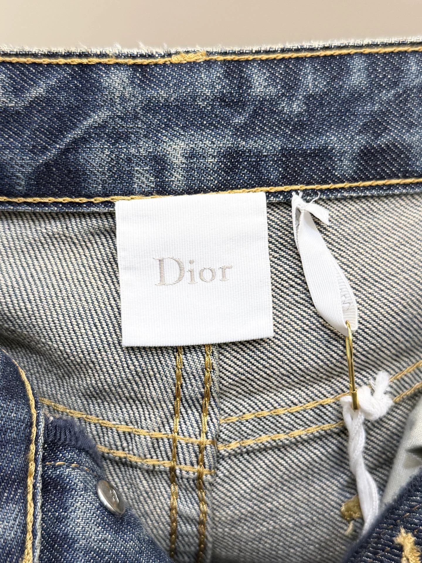 Dior Dior 2026 SS New Blue Clover Embroidery Jeans 40 Size 28" / US 6 / IT 42 - 3 Thumbnail