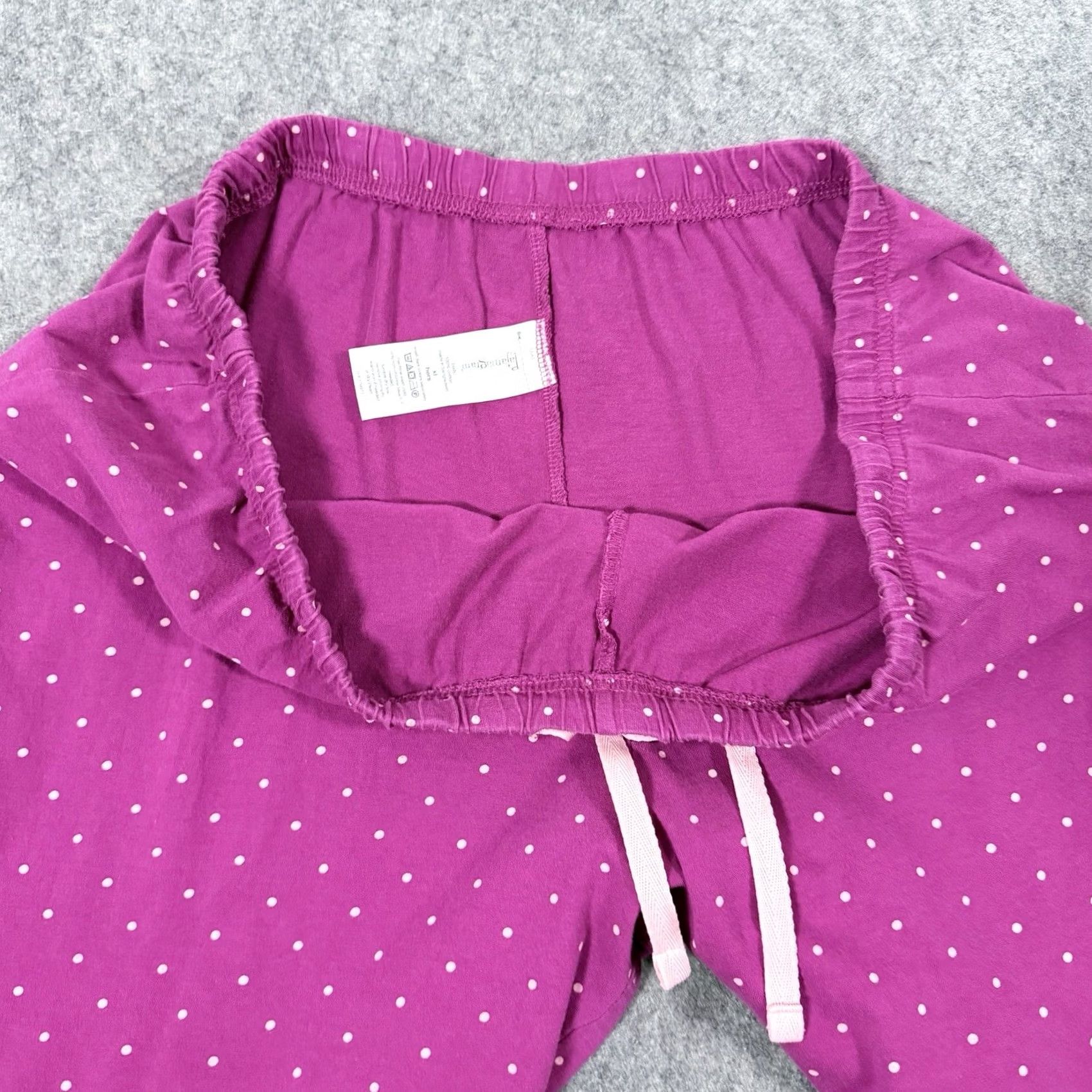 Vintage Pajamagram Polka Dots Capri Pajama Pant Women's XL Pink Capris Womens XL Pajama Pants Polka Dots PajamaGram Size 40" / US 18 - 3 Thumbnail