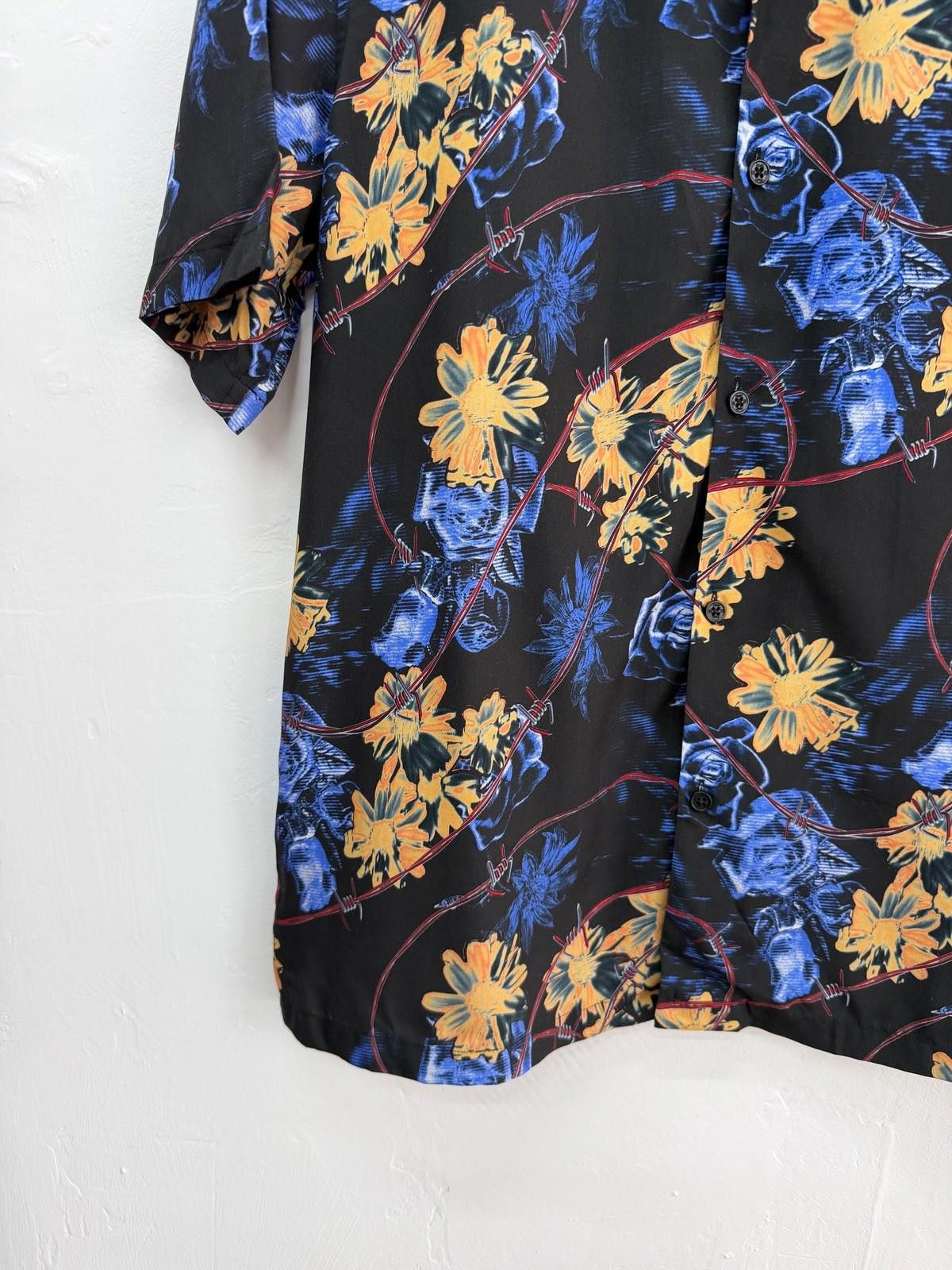 Ksubi new ksubi medium short sleeve resort shirt hyperflower blue Size US M / EU 48-50 / 2 - 3 Thumbnail