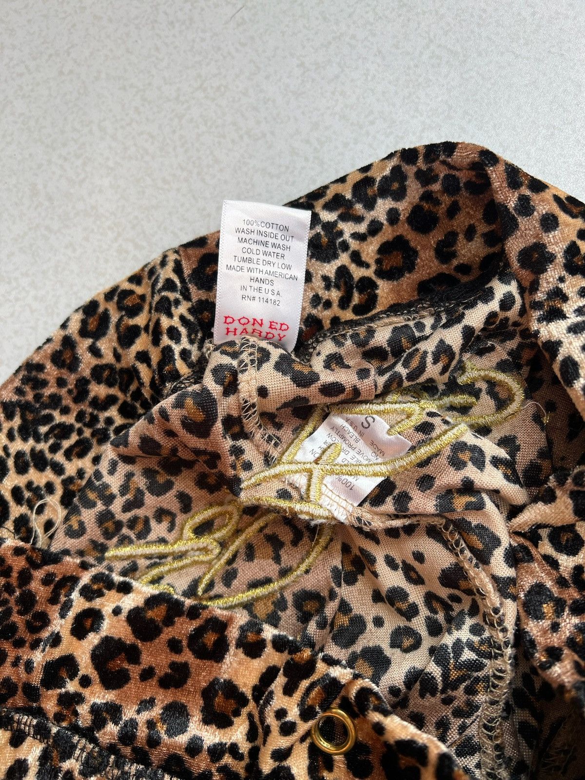 Ed Hardy Ed Hardy Leopard Printed Velvet Track Suit Size S / US 4 / IT 40 - 11 Thumbnail