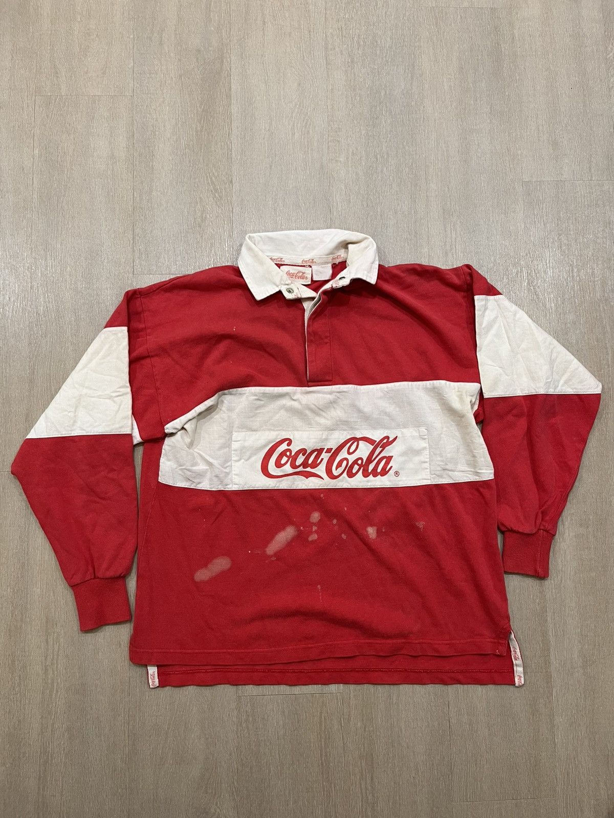 Supreme Vintage Coca-Cola Rugby Long Sleeve Size US L / EU 52-54 / 3 - 2 Thumbnail