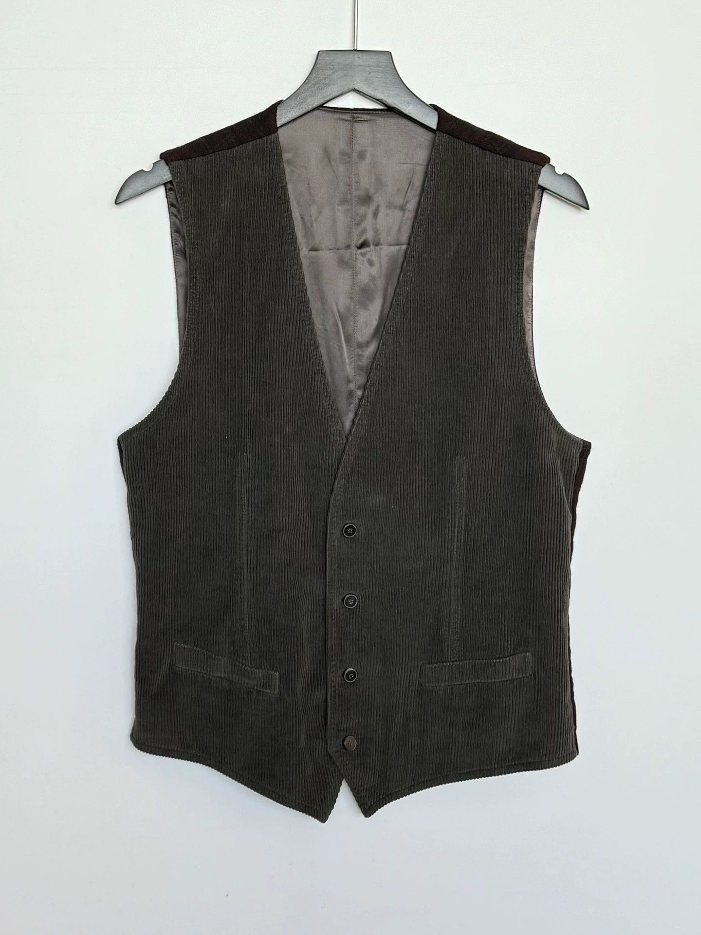 Dolce & Gabbana Dolce & Gabbana Corduroy Plaid Vest 48 Size US M / EU 48-50 / 2 - 1 Thumbnail