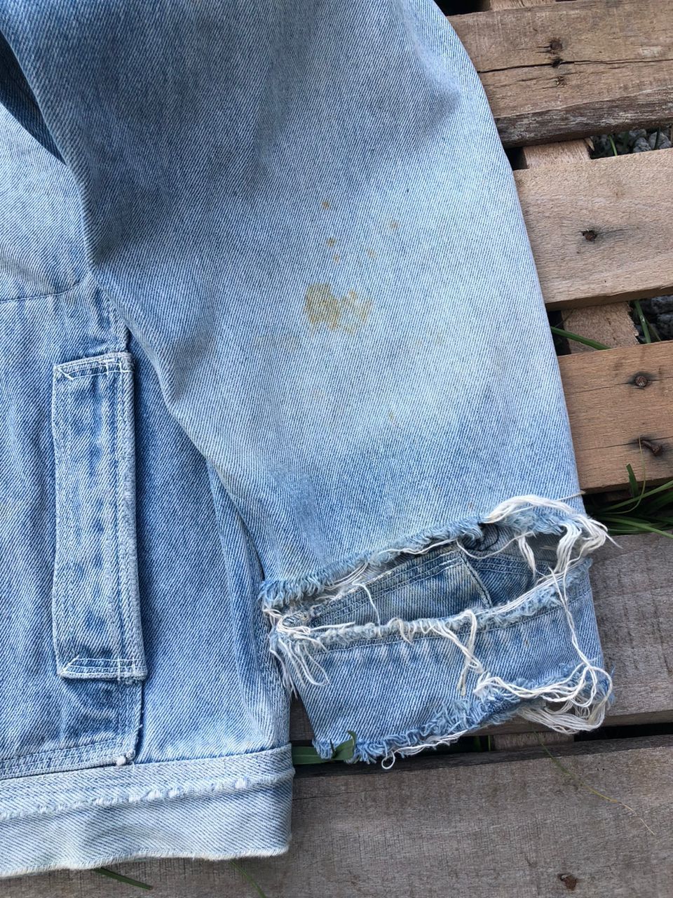 Japanese Brand Vintage Anecdote Homme Boxy Denim Jeans Distressed Style Size US L / EU 52-54 / 3 - 6 Thumbnail