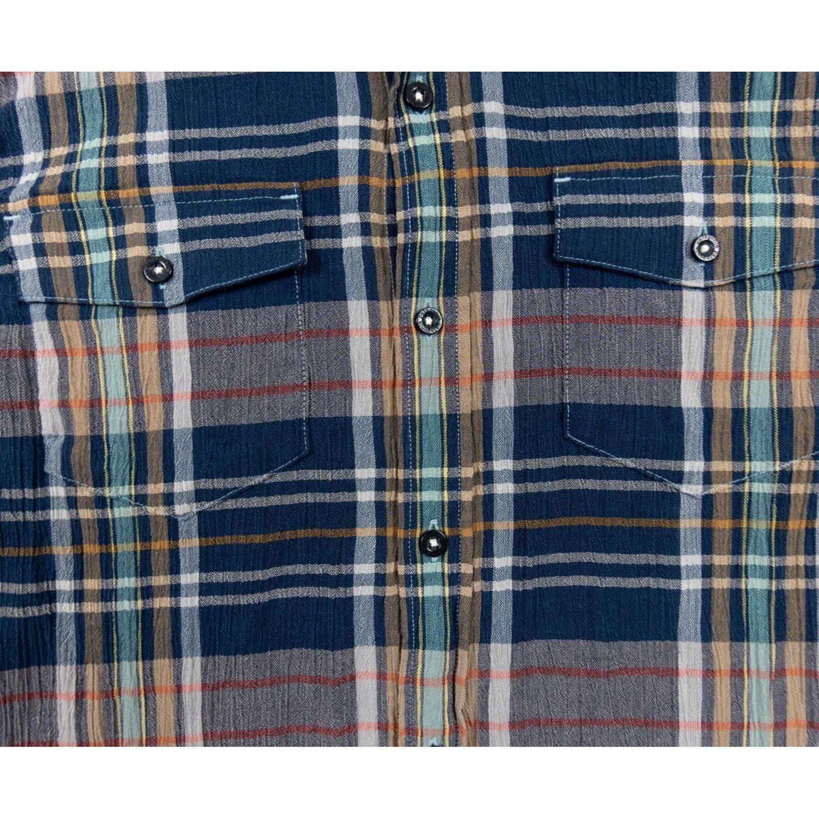 Patagonia Patagonia Shirt Mens Medium Blue Button-Down Steerman Organic Cotton Textured Shirt Size US M / EU 48-50 / 2 - 3 Thumbnail