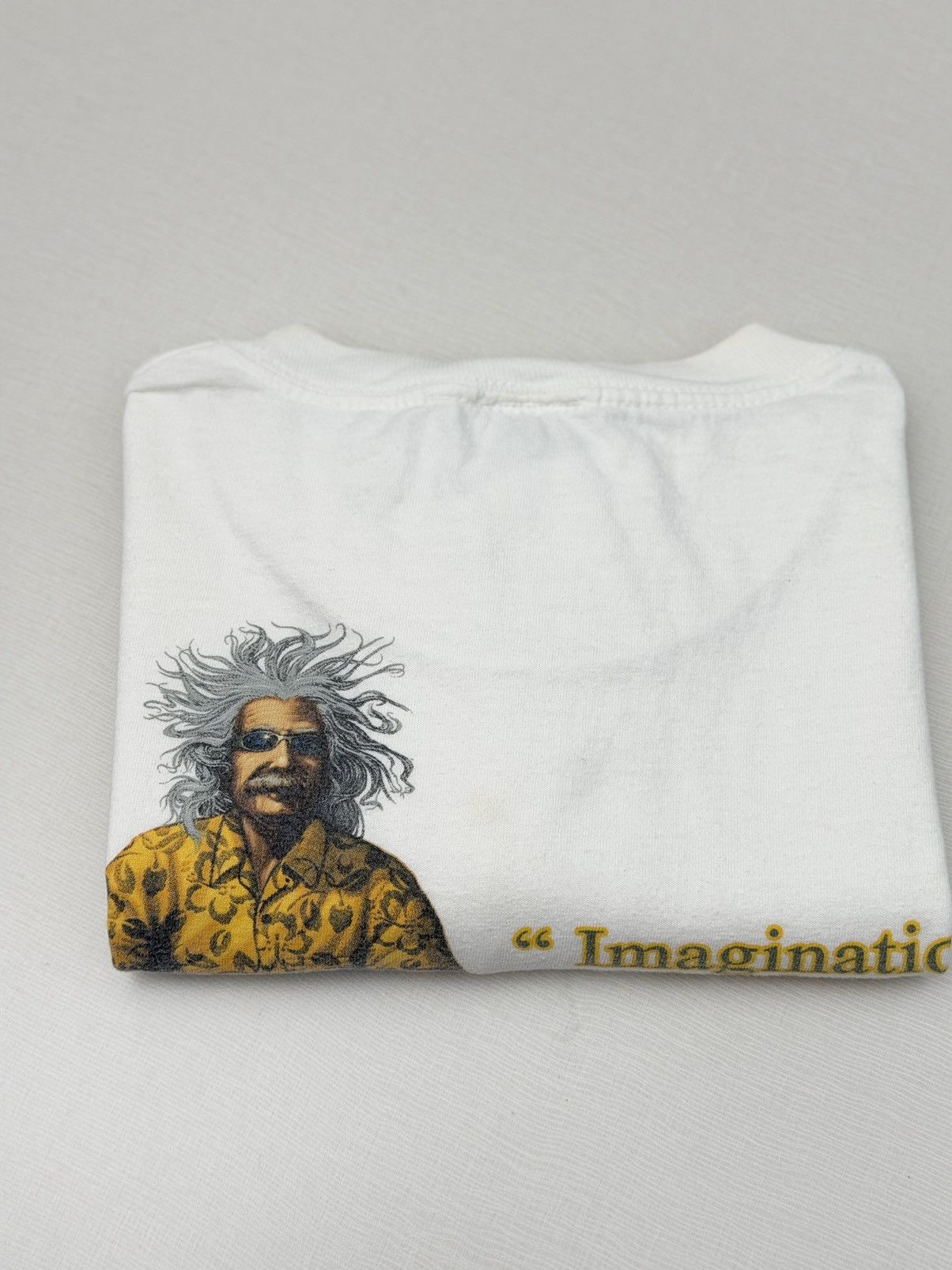 Vintage Vintage 90s Albert Einstein Imagination Quote Graphic Tee L Size US L / EU 52-54 / 3 - 7 Thumbnail