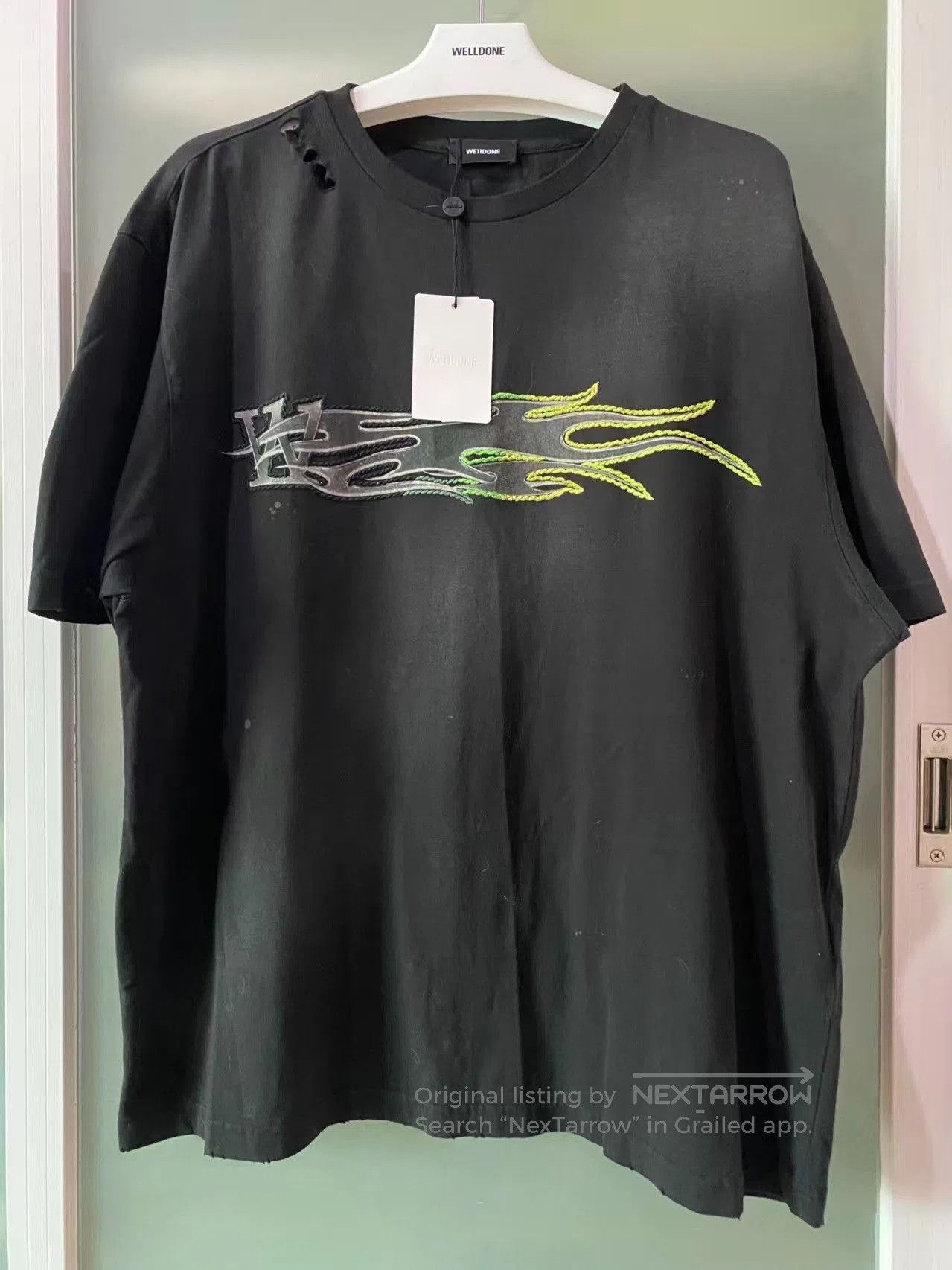 WE11DONE we11done Metallic Print Washed T. Size US L / EU 52-54 / 3 - 1 Thumbnail