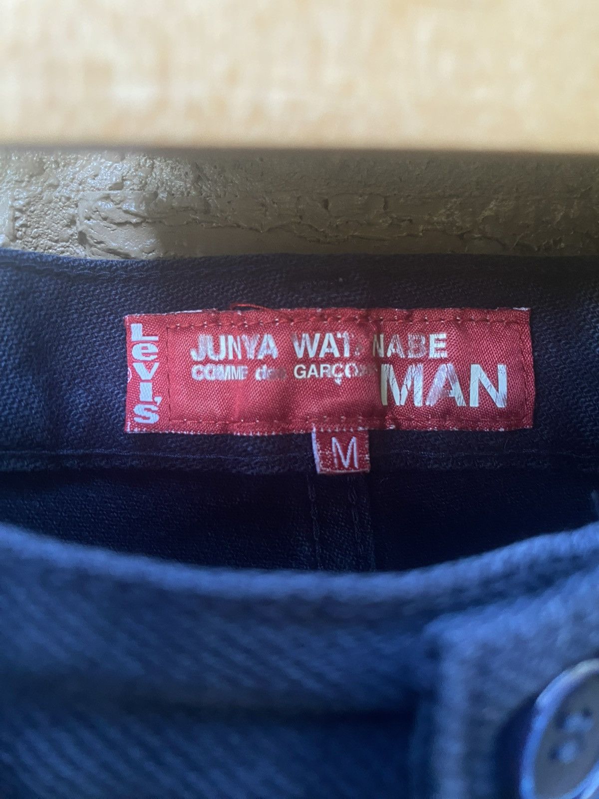Comme des Garcons × Junya Watanabe Junya Watanabe Poem Navy & White Levi's Denim Pants Size US 32 / EU 48 - 4 Thumbnail