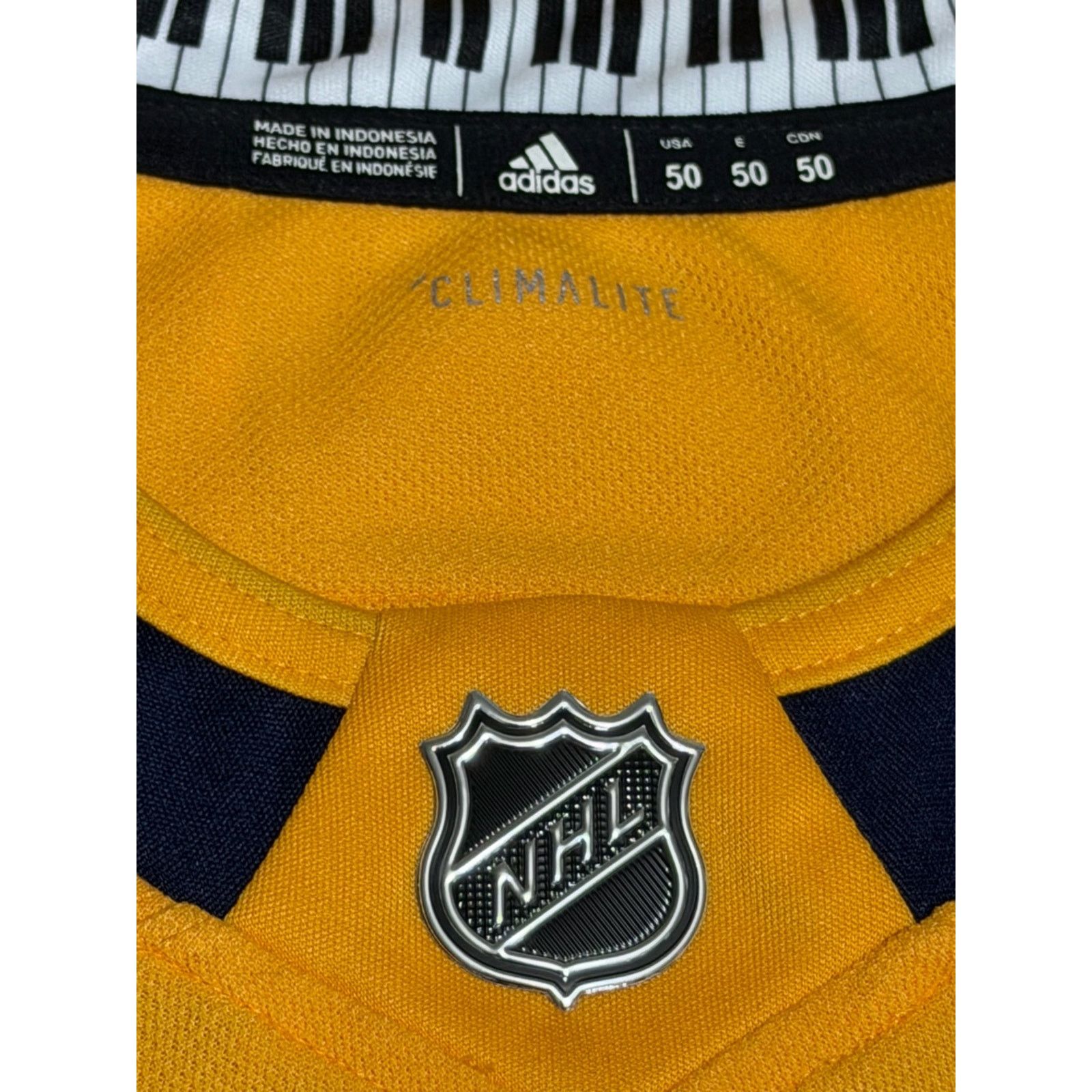 Adidas Adidas Nashville Predators Authentic Jersey 50 Fight Strap Size US XL / EU 56 / 4 - 6 Thumbnail